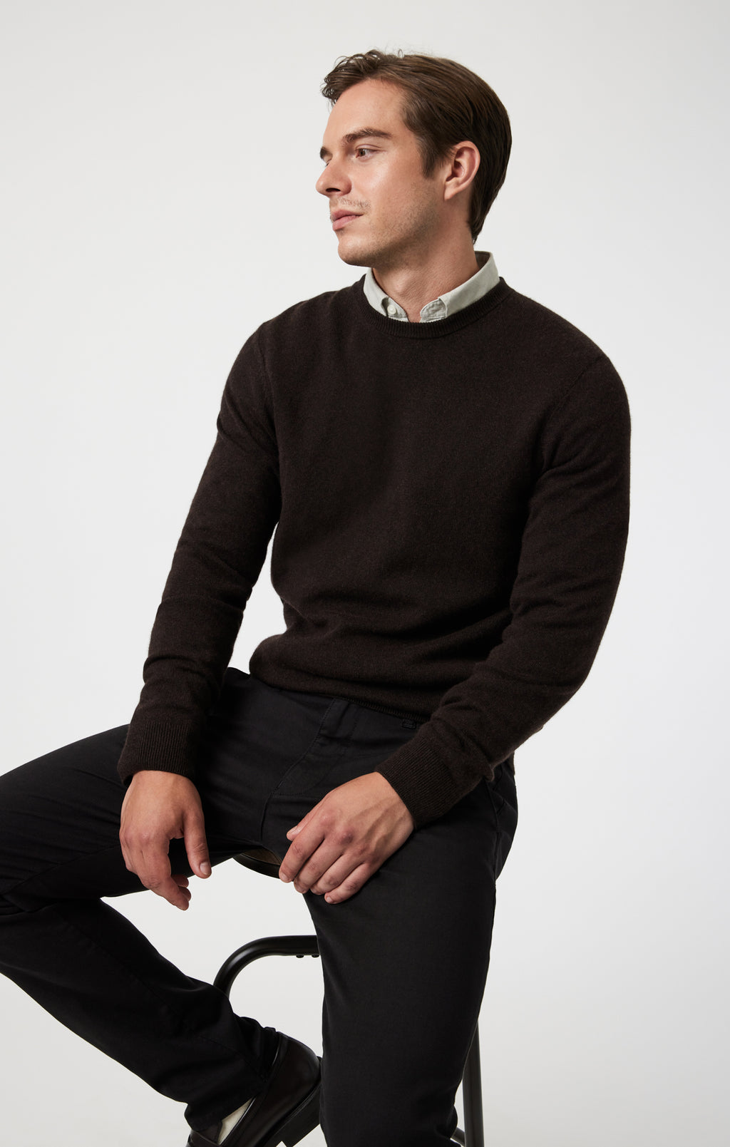 MILTON SLIM STRAIGHT CHINO IN BLACK LUXE TWILL - Mavi Jeans