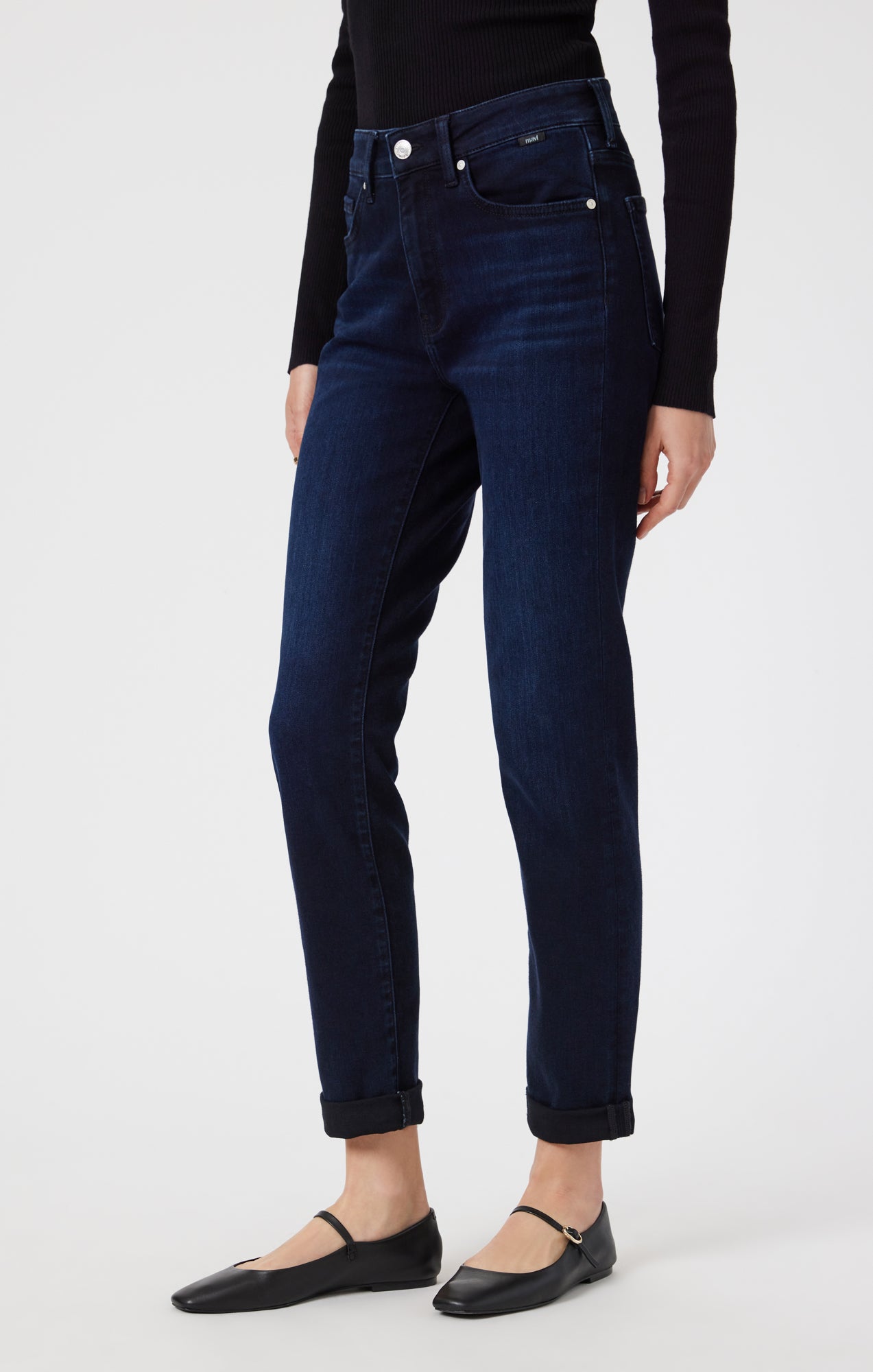 KATHLEEN SLIM BOYFRIEND IN MIDNIGHT FEATHER BLUE - Mavi Jeans