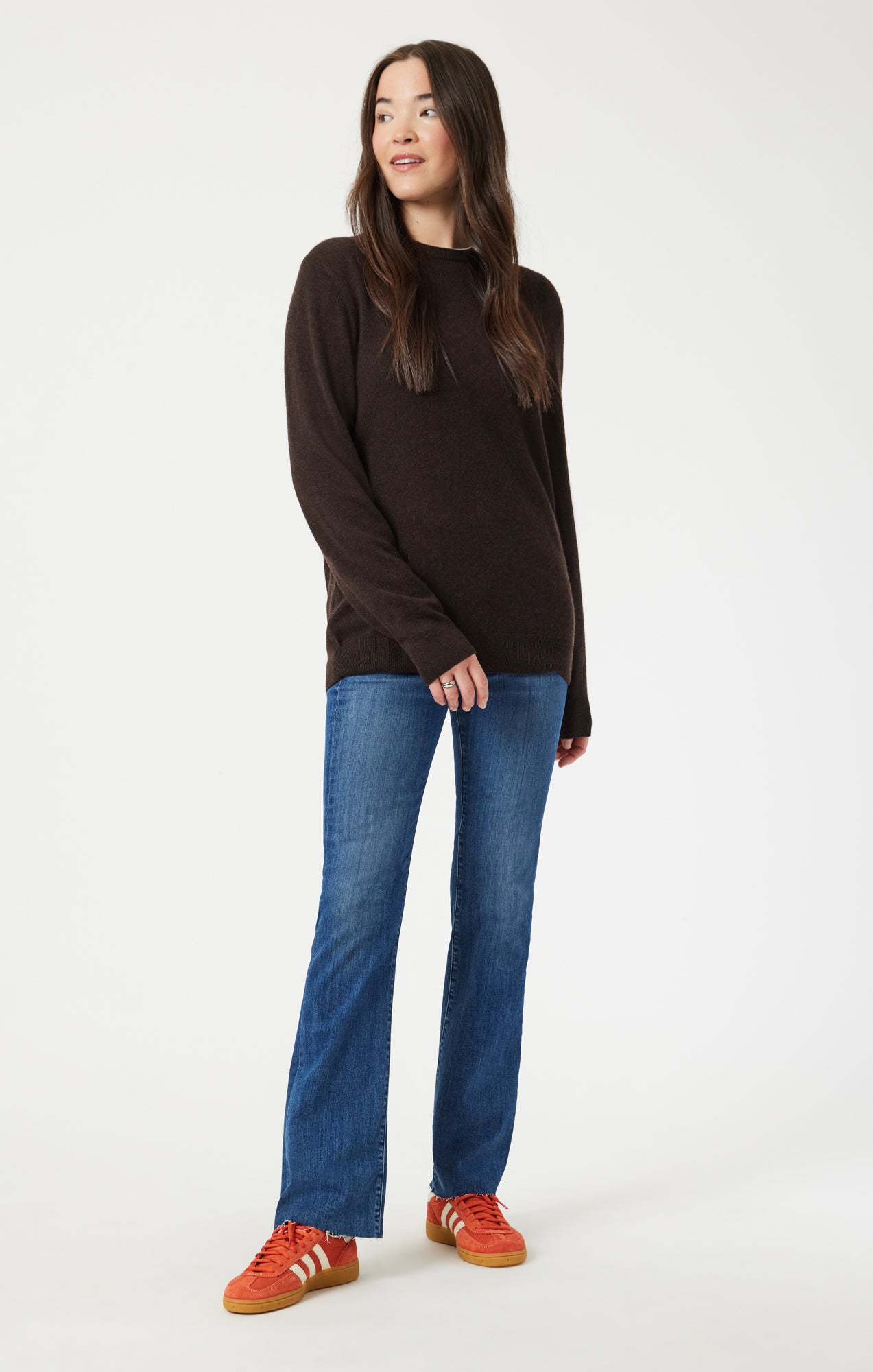 MARIA FLARE IN MID BRUSHED FLEX BLUE - Mavi Jeans