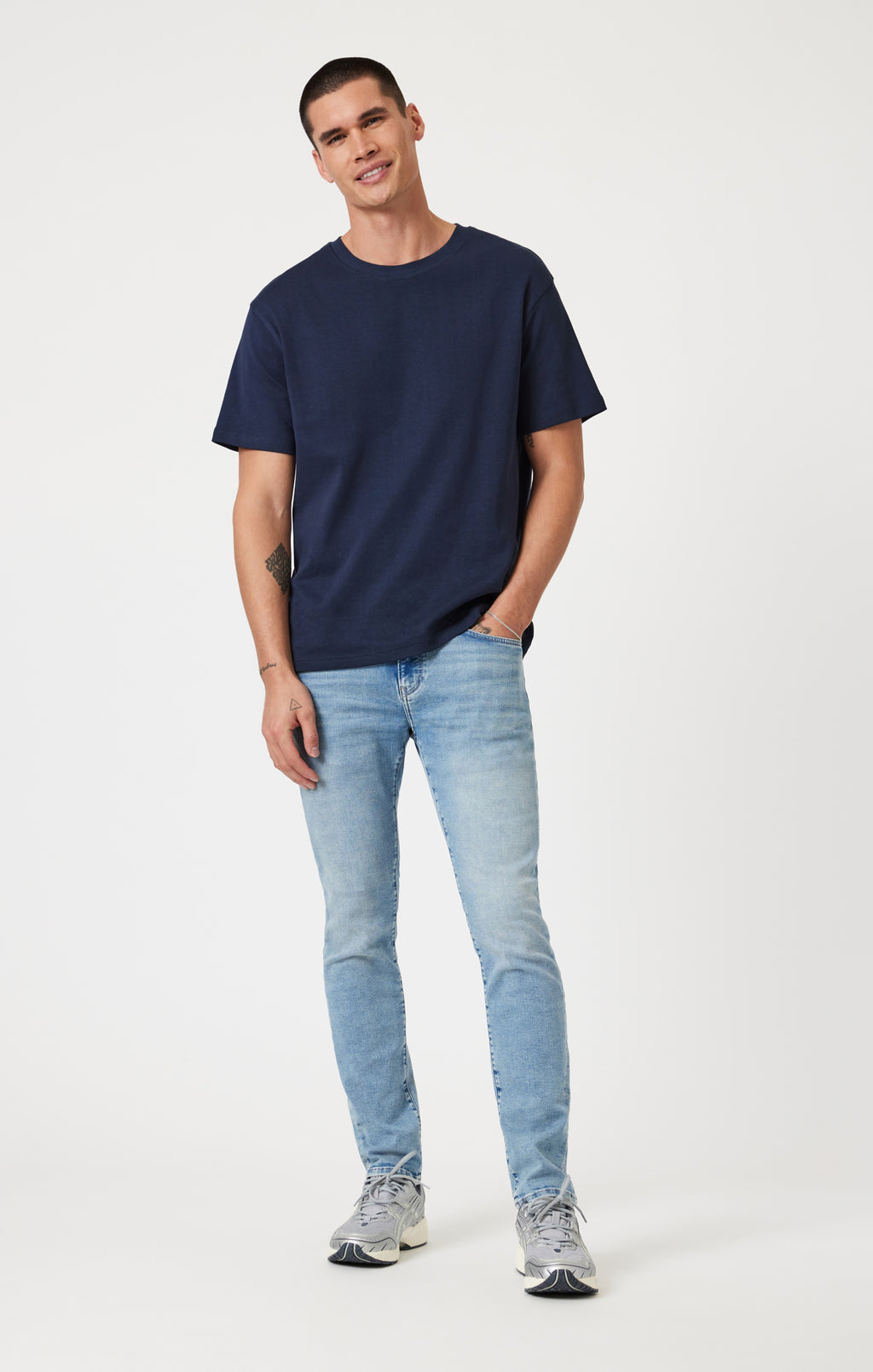 JAKE SLIM LEG IN LIGHT USED FEATHER BLUE - Mavi Jeans