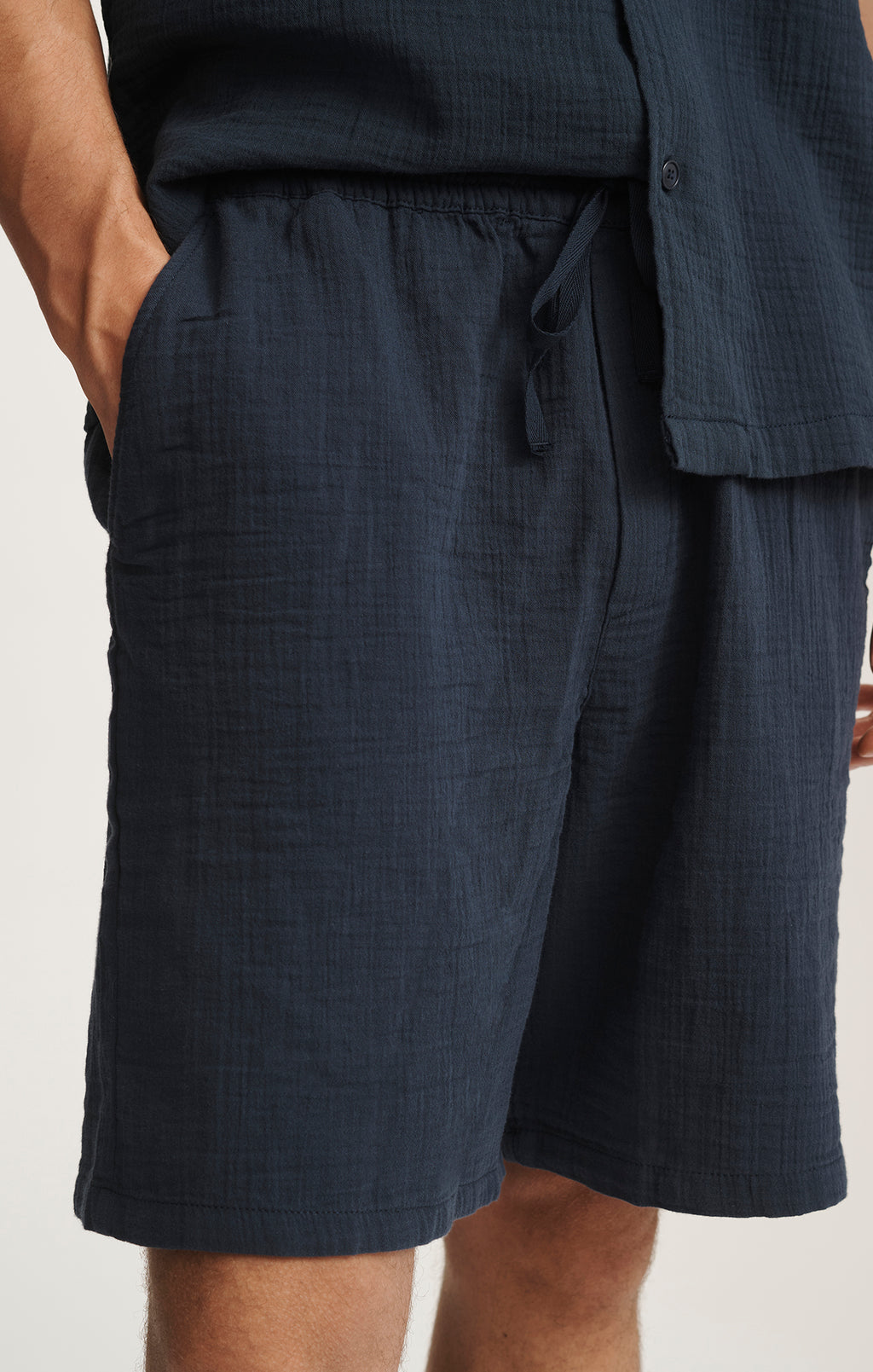 GAUZE SHORTS IN OUTER SPACE - Mavi Jeans