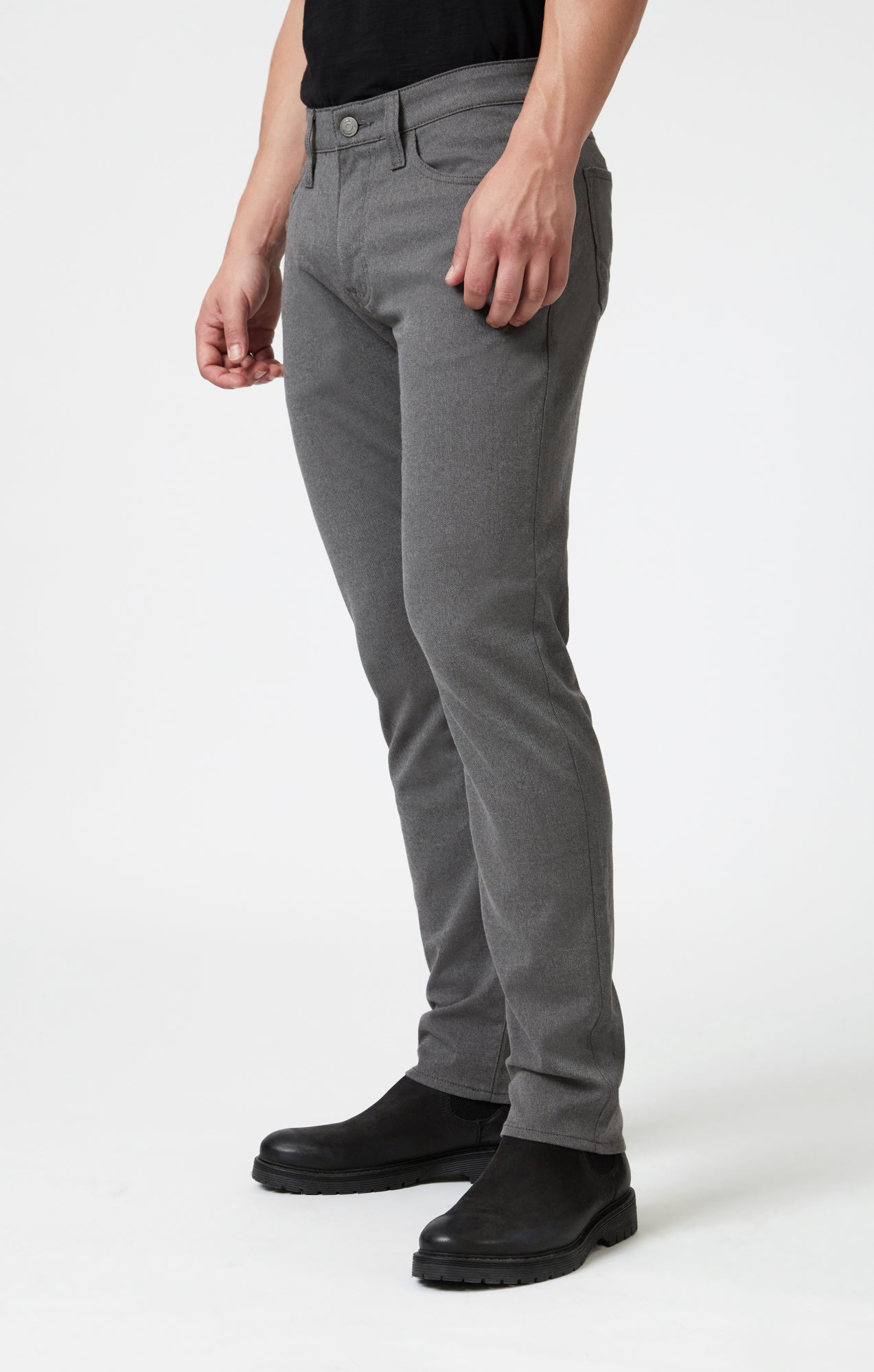 MARCUS SLIM STRAIGHT LEG IN GREY FEATHER TWEED - Mavi Jeans