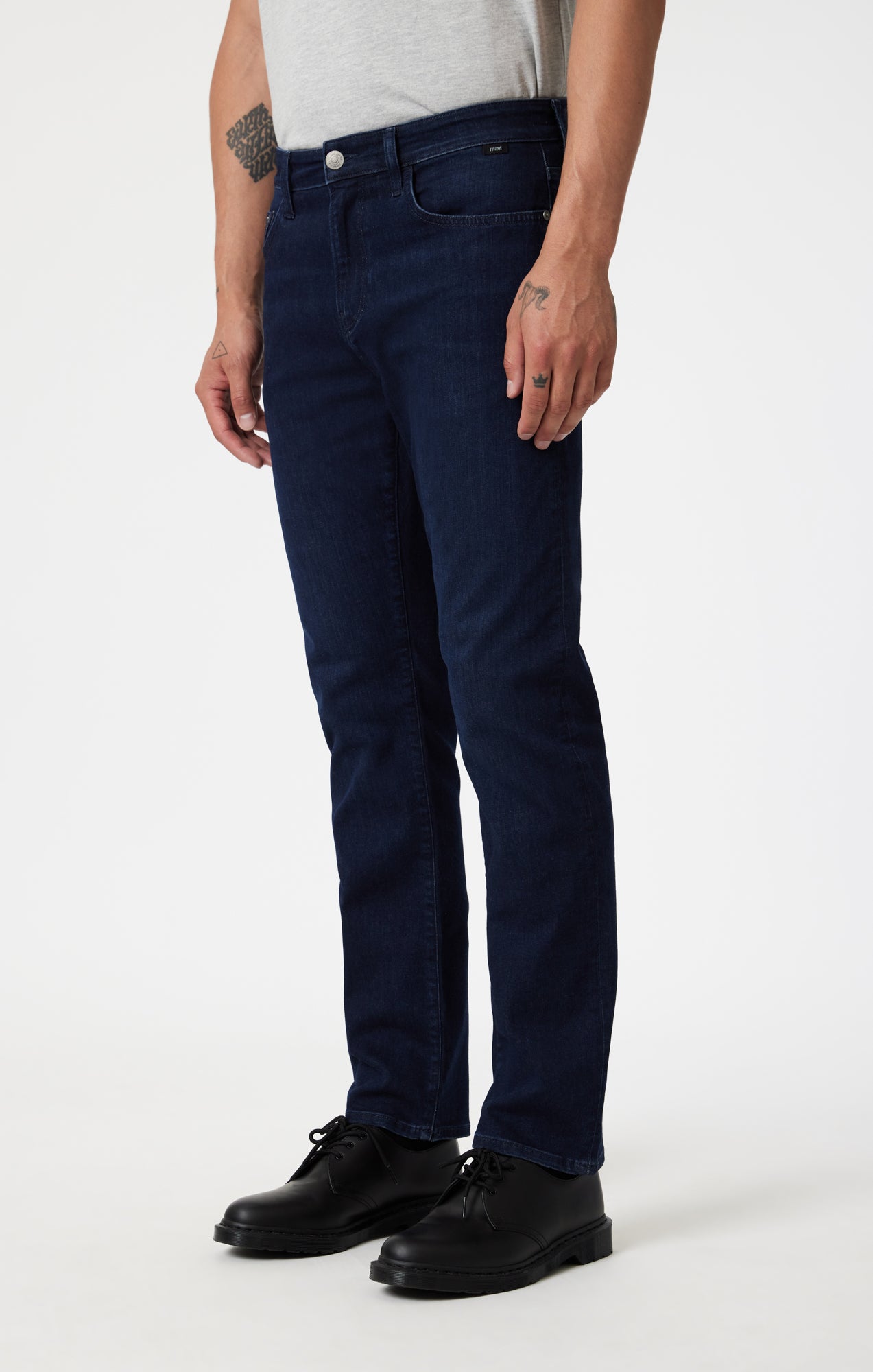 ZACH STRAIGHT LEG IN INK BRUSHED SUPERMOVE - Mavi Jeans