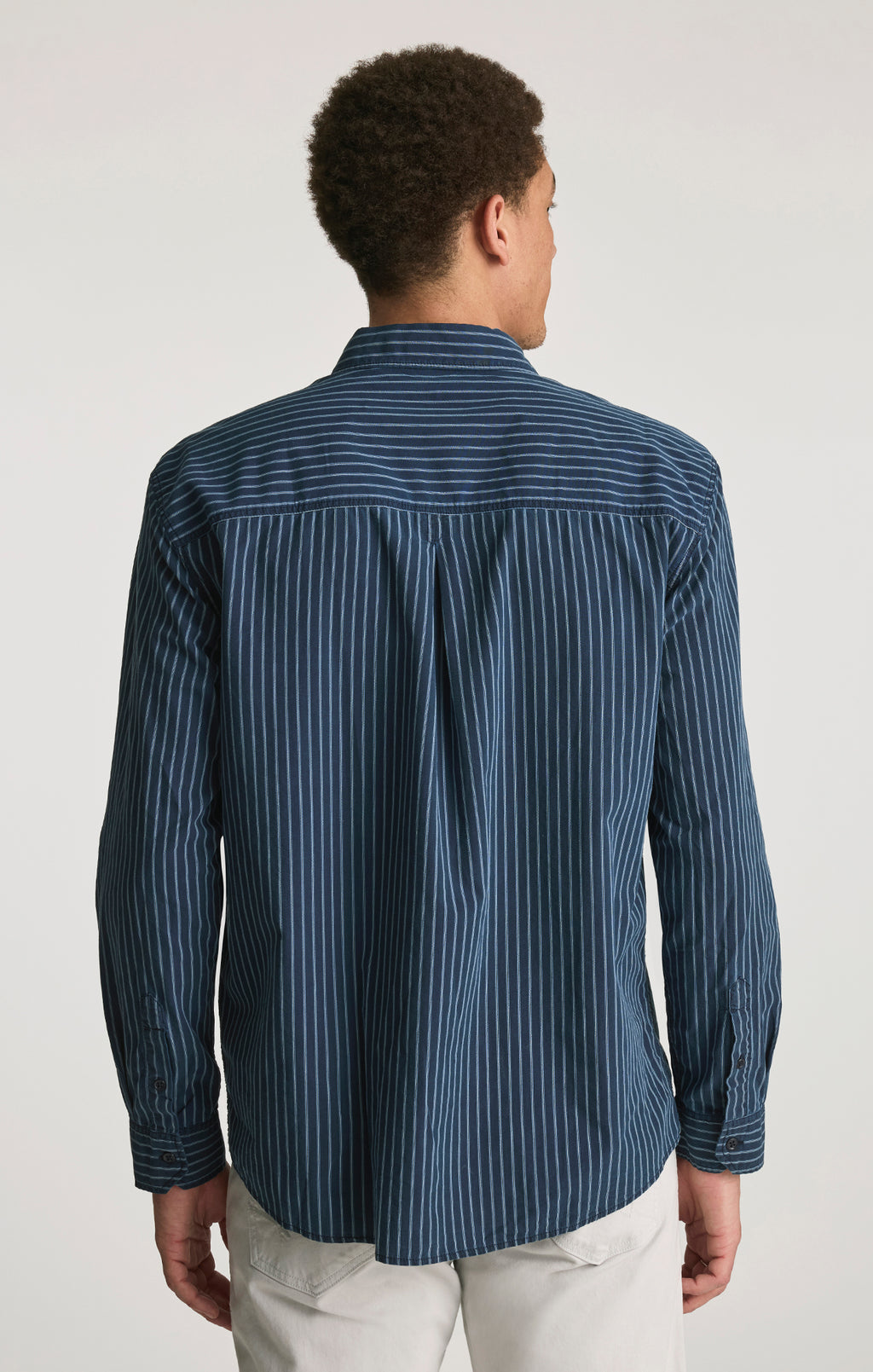 BUTTON-UP SHIRT IN INDIGO STRIPE - Mavi Jeans