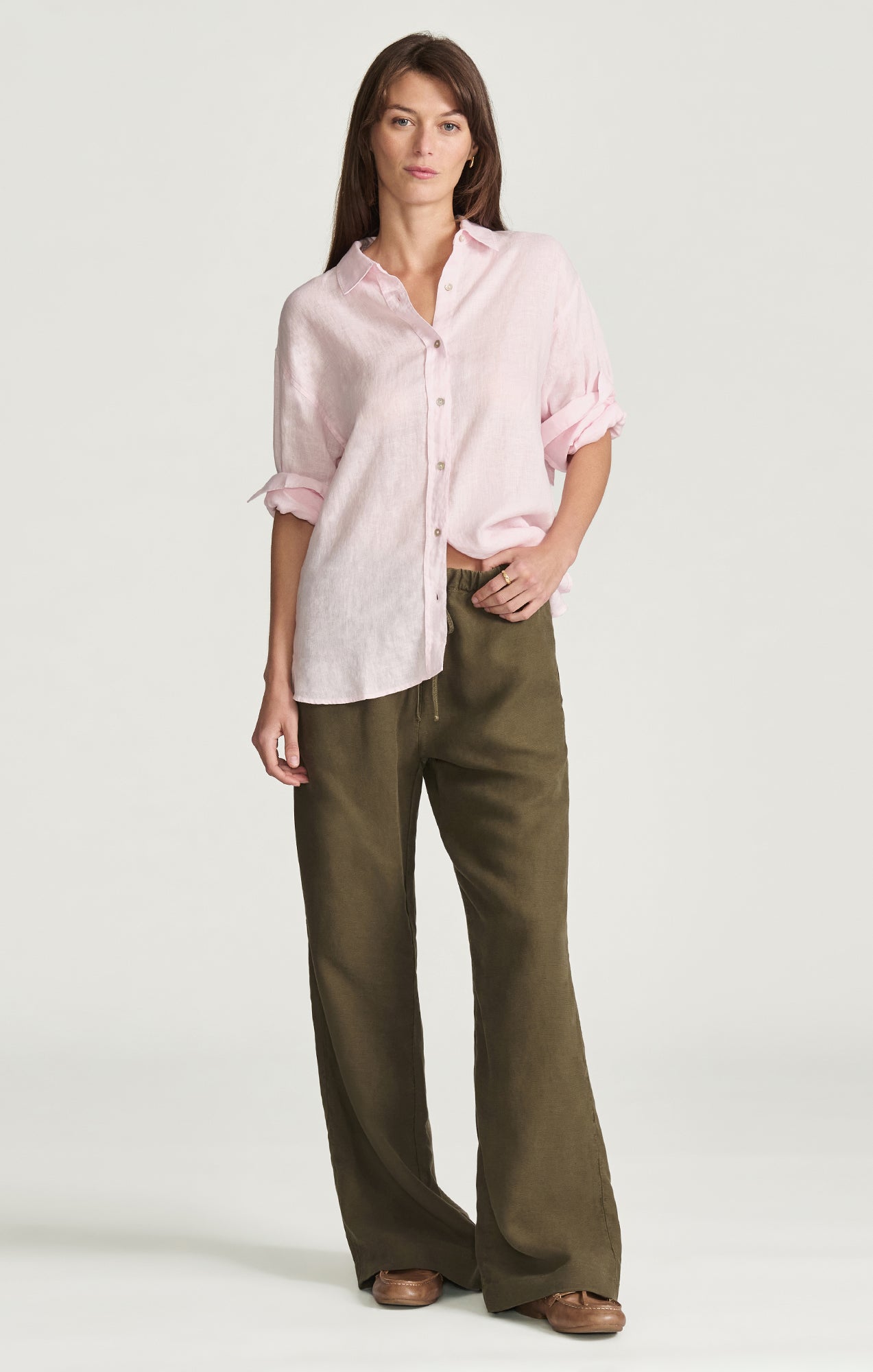 LINEN BUTTON-UP SHIRT IN TENDER TOUCH - Mavi Jeans