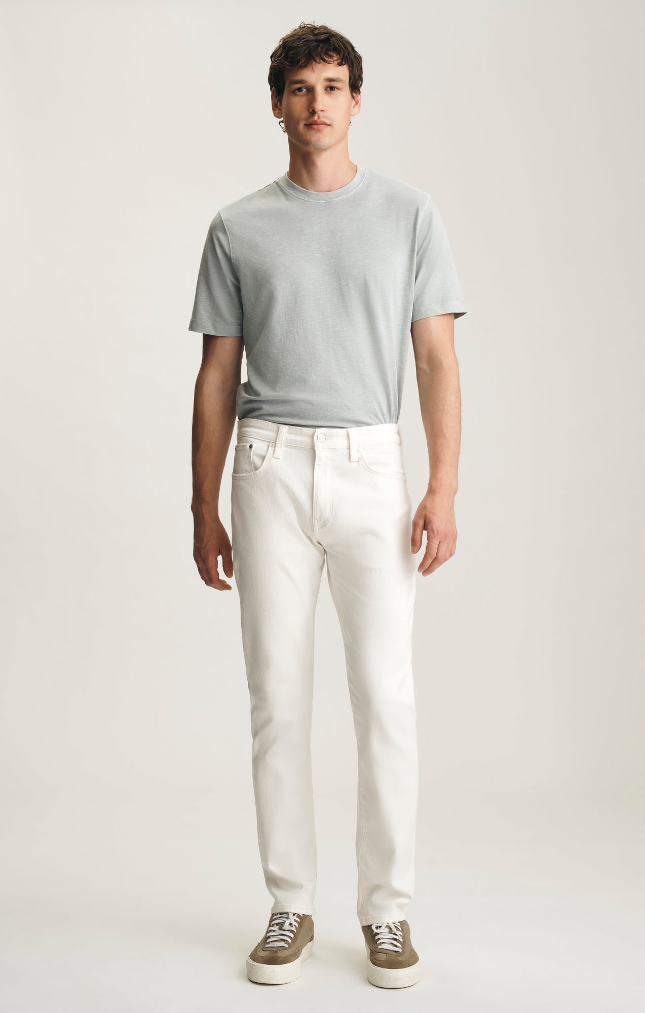 MARCUS SLIM STRAIGHT LEG IN OFF WHITE CLASSIC BLUE - Mavi Jeans