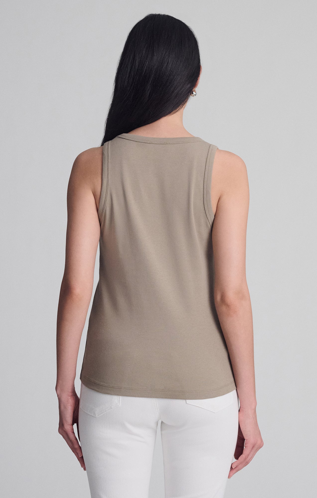 CONTOUR TANK TOP IN ROASTED CASHEW - Mavi Jeans