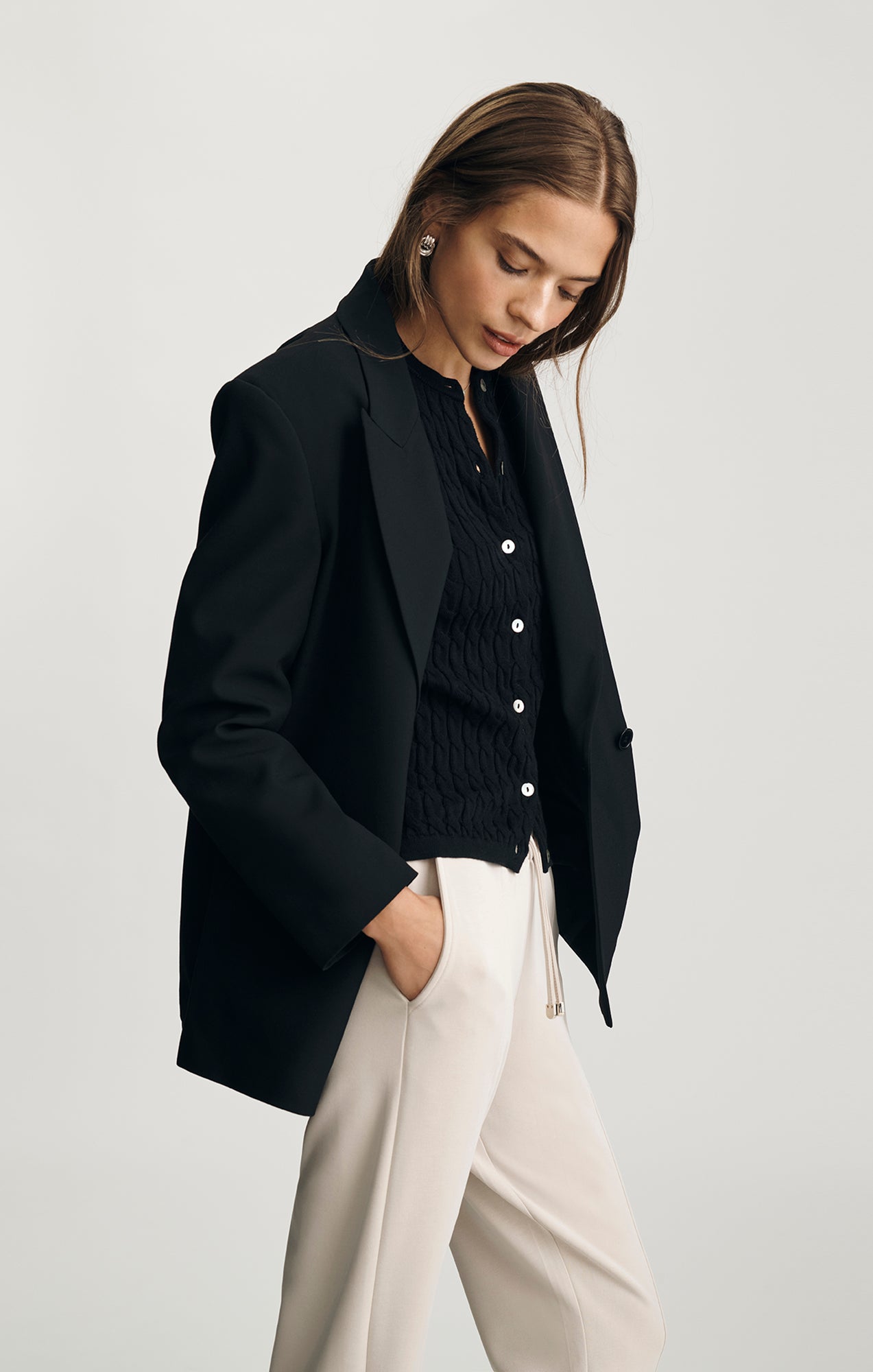 BLAZER JACKET IN BLACK - Mavi Jeans