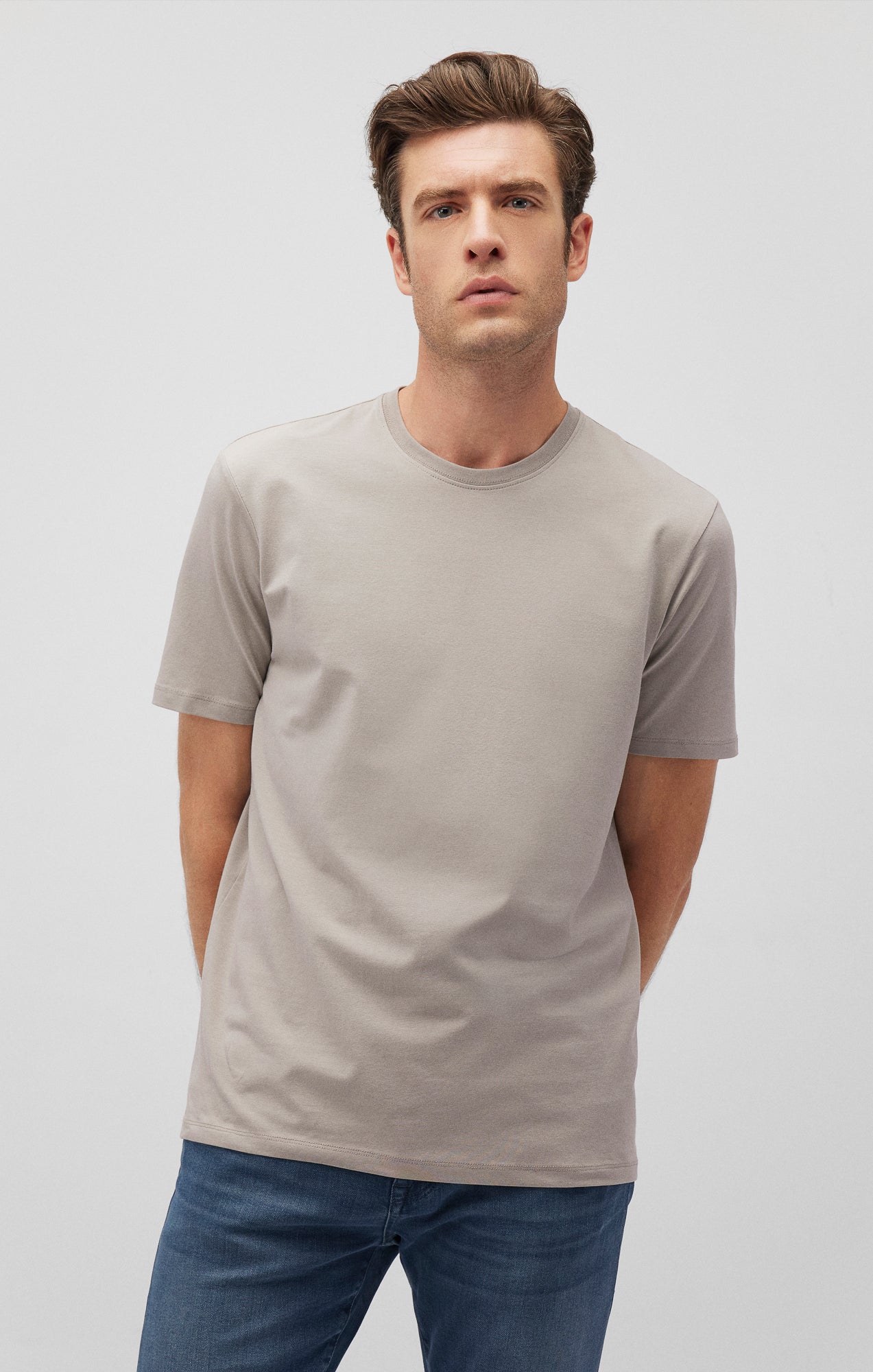 BASIC CREW NECK T-SHIRT IN PALOMA - Mavi Jeans