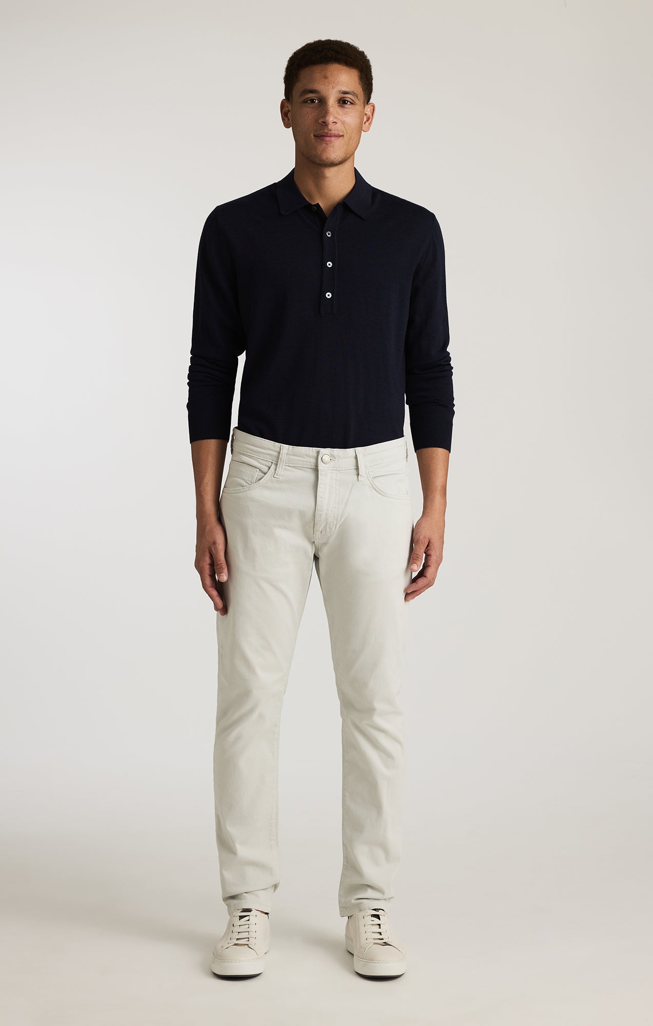 JAKE SLIM LEG IN IVORY CASUAL TWILL