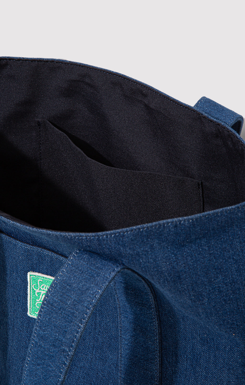 INDIGO TURTLES DENIM TOTE BAG IN LIGHT BLUE - Mavi Jeans