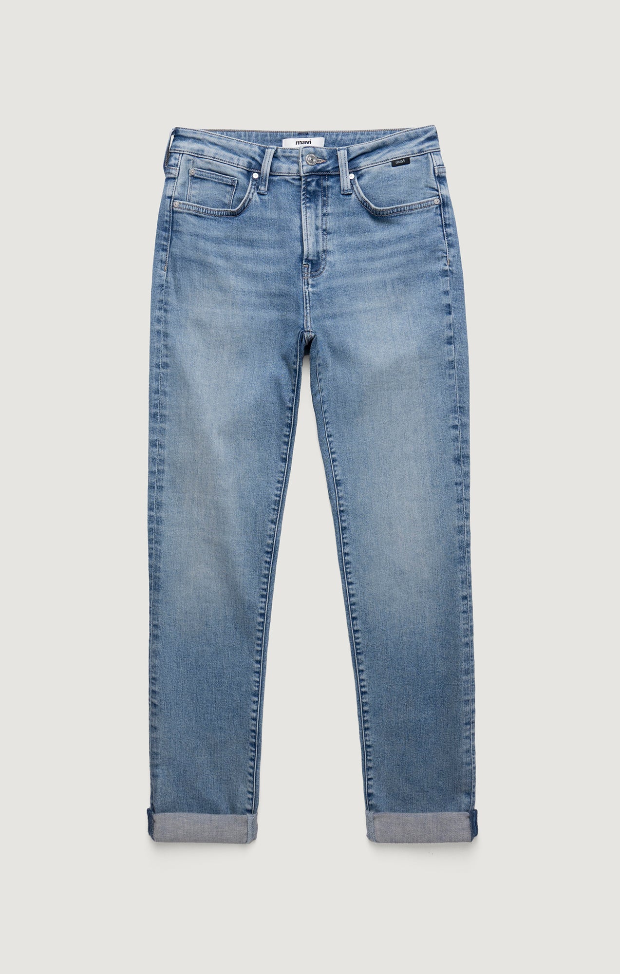 KATHLEEN SLIM BOYFRIEND IN LIGHT BRUSHED FLEX BLUE - Mavi Jeans