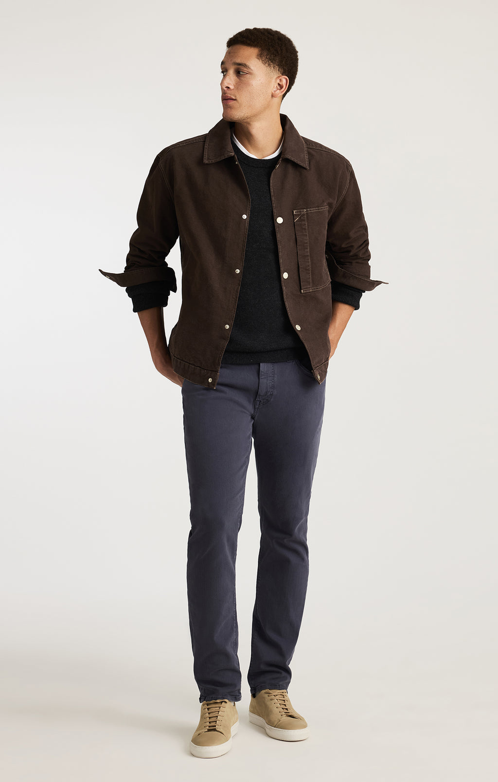 ONE POCKET OVERSHIRT IN AFTER DARK