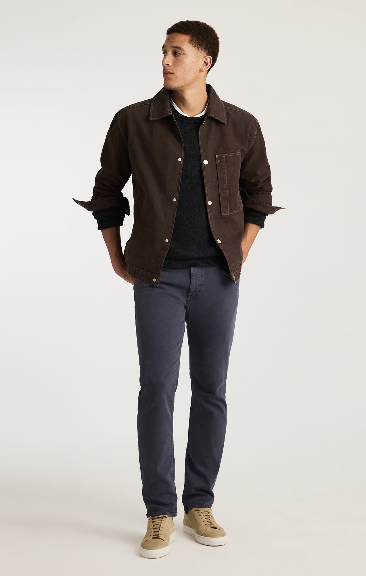 ONE POCKET OVERSHIRT IN AFTER DARK