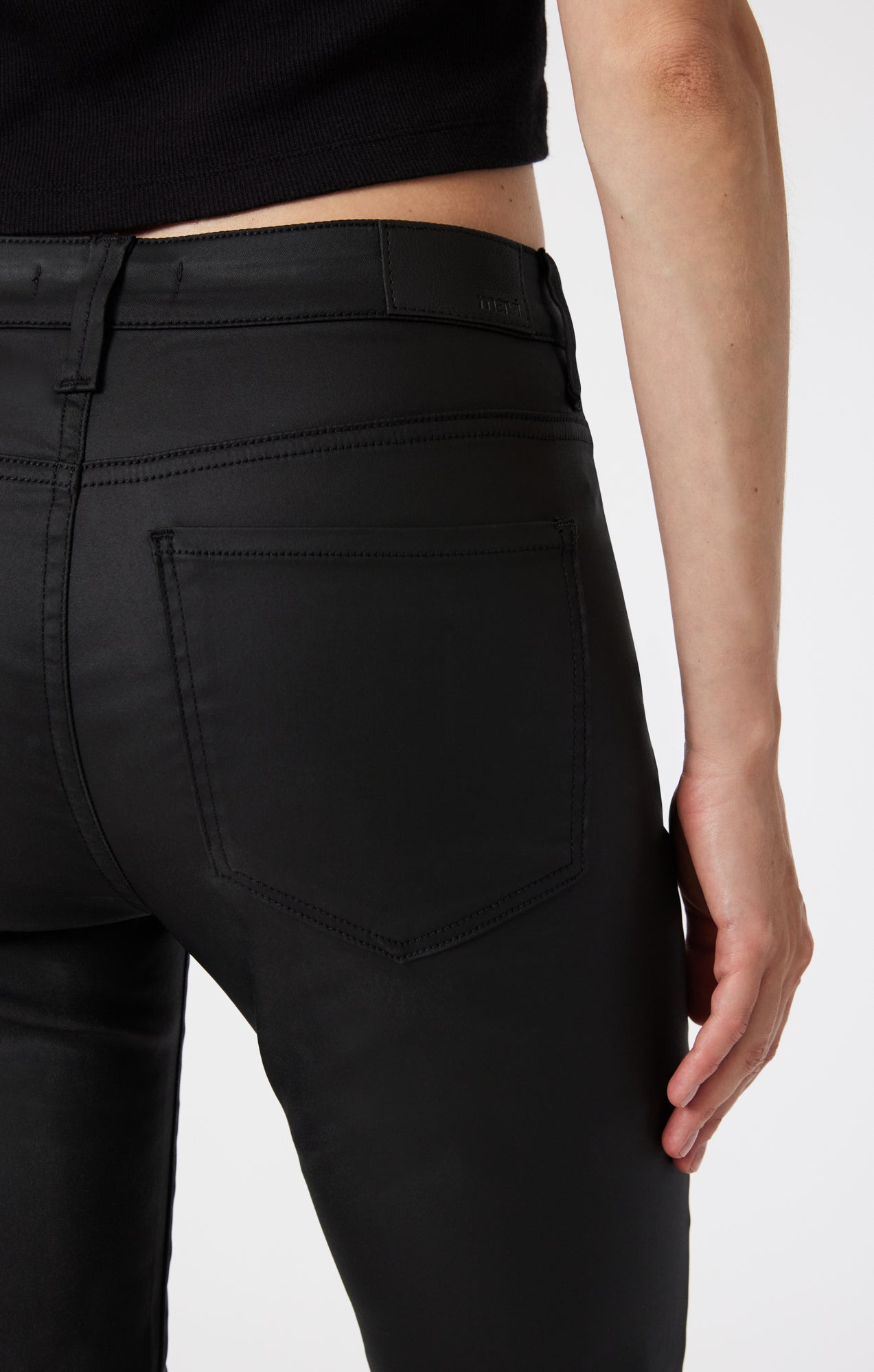 MARIA FLARE IN BLACK COATED - Mavi Jeans