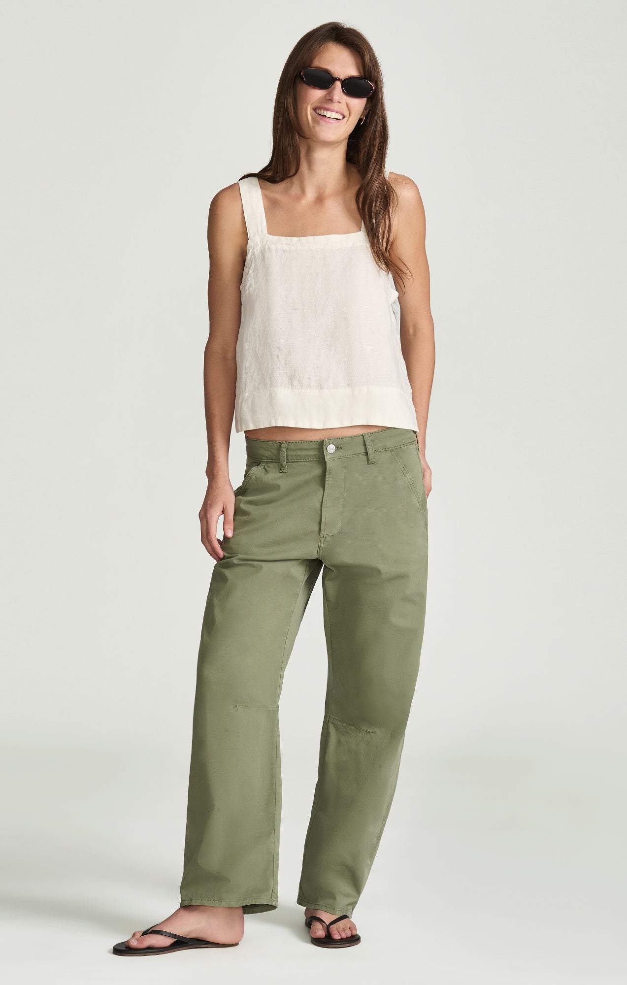 NICA BARREL IN SEA SPREY SUMMER TWILL - Mavi Jeans
