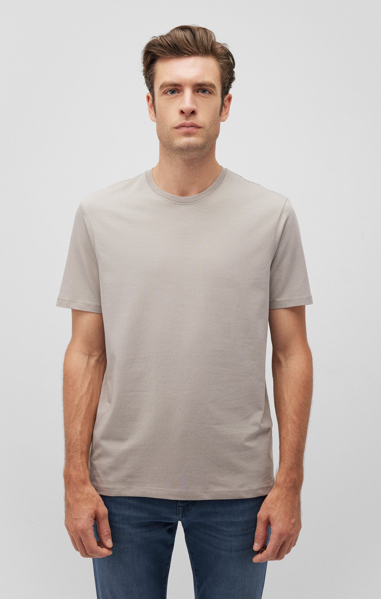 BASIC CREW NECK T-SHIRT IN PALOMA - Mavi Jeans