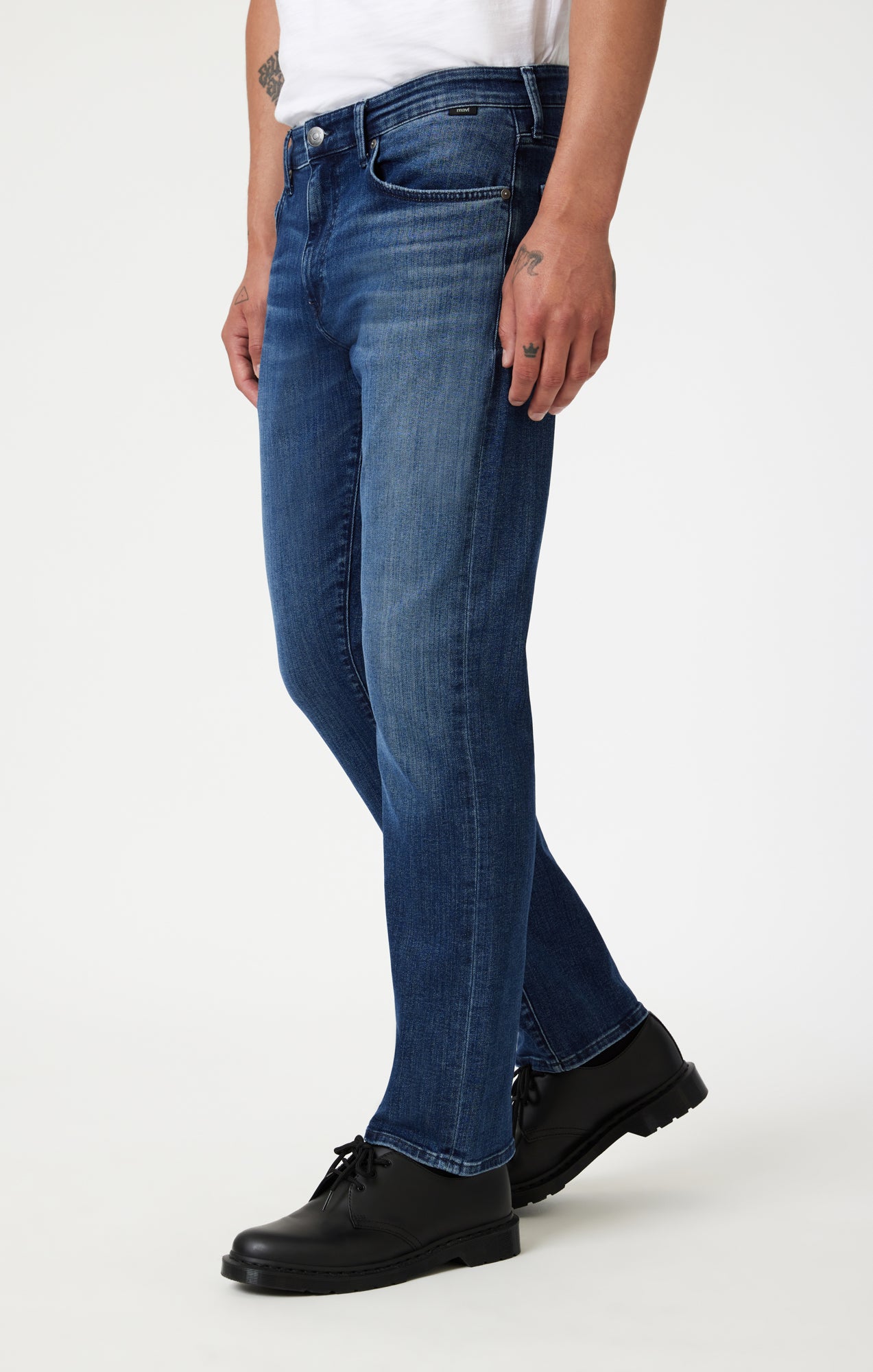 ZACH STRAIGHT LEG IN DARK BRUSHED NASHVILLE - Mavi Jeans