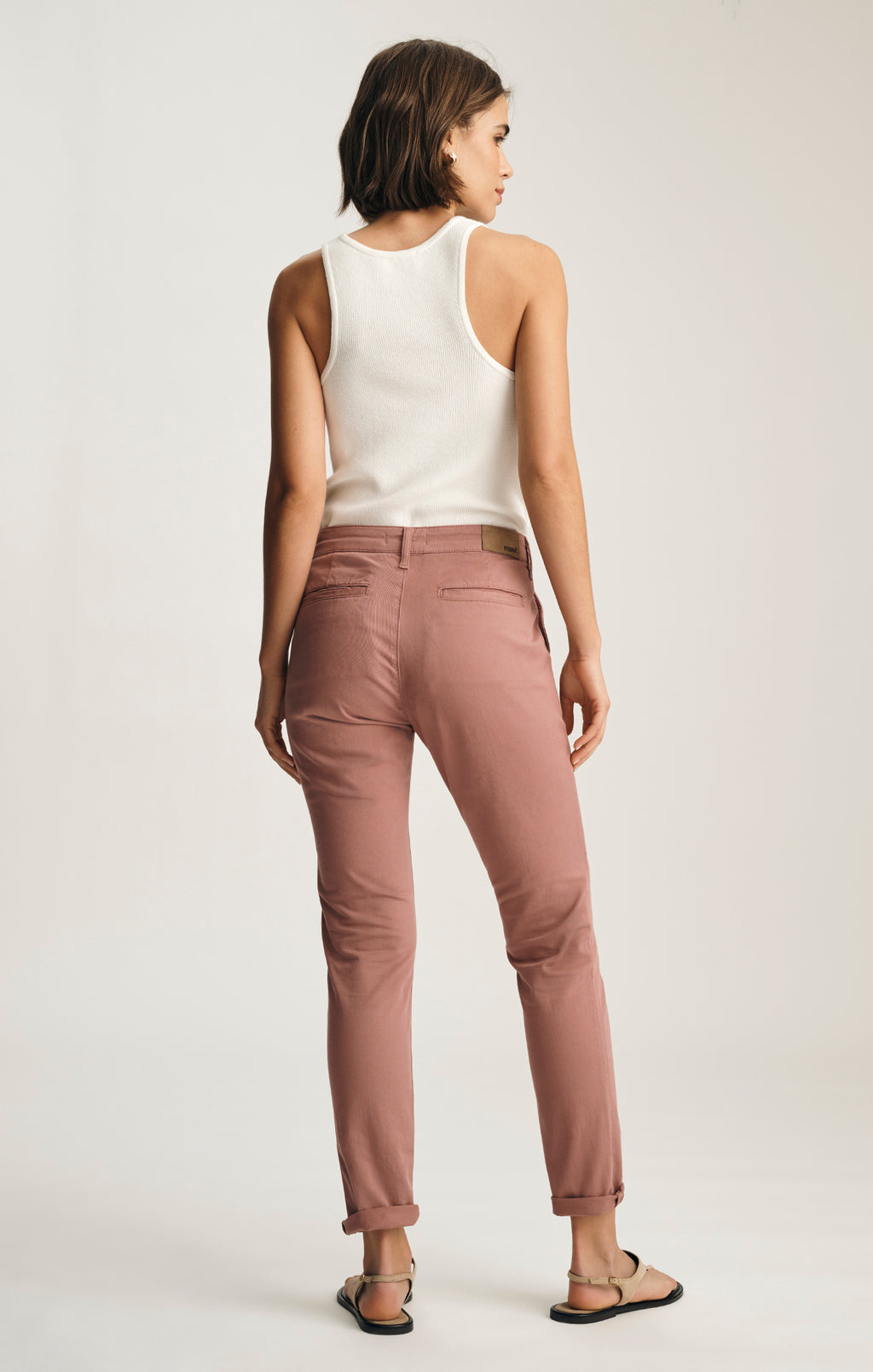 KATHLEEN SLIM CHINO IN OLD MAGENTA TWILL - Mavi Jeans