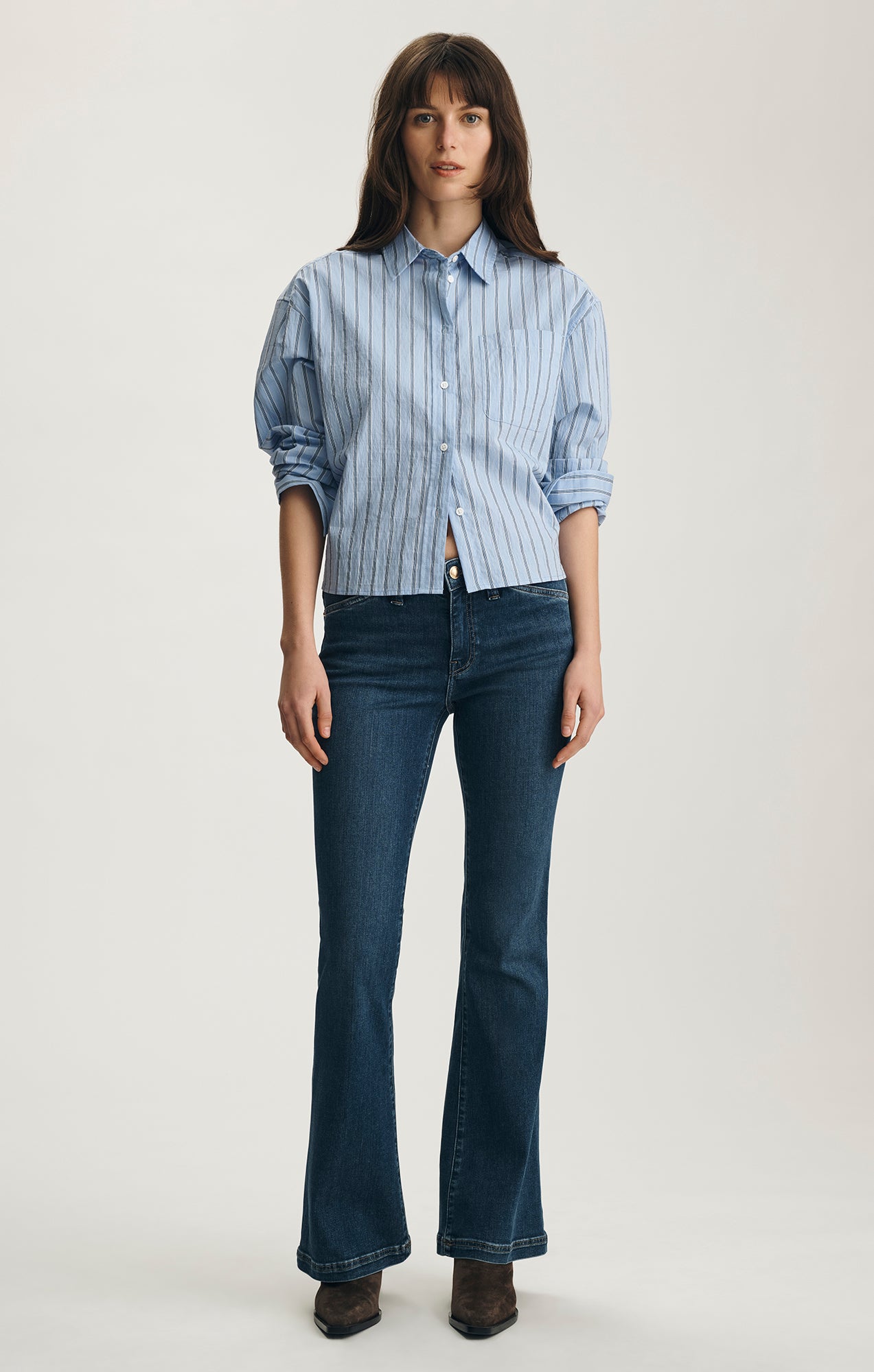 SYDNEY FLARE IN DARK  BRUSHED GOLD PREMIUM