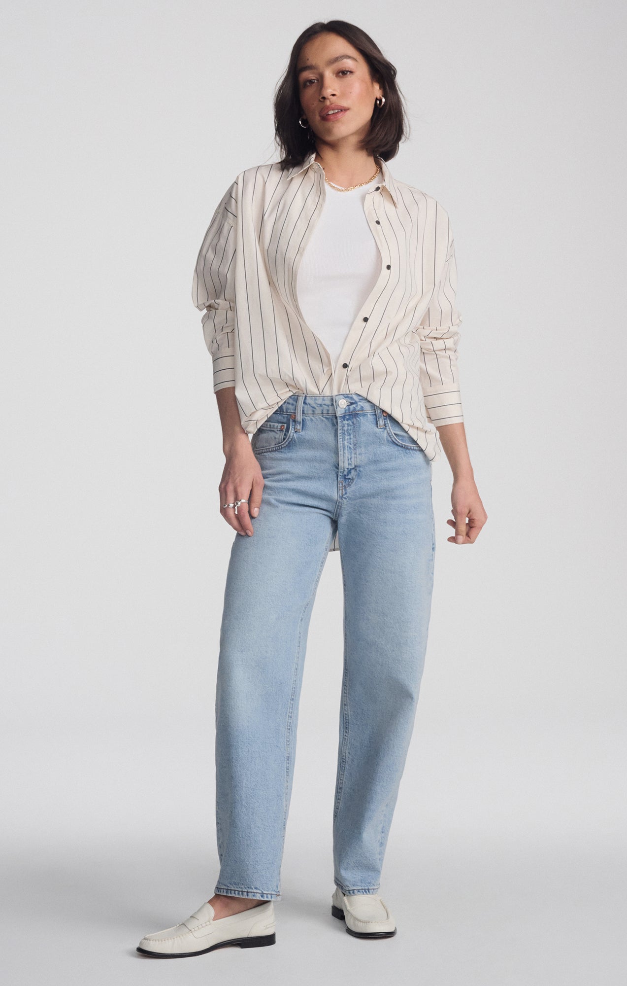 NICA BARREL IN LIGHT BRUSHED CLASSIC BLUE - Mavi Jeans