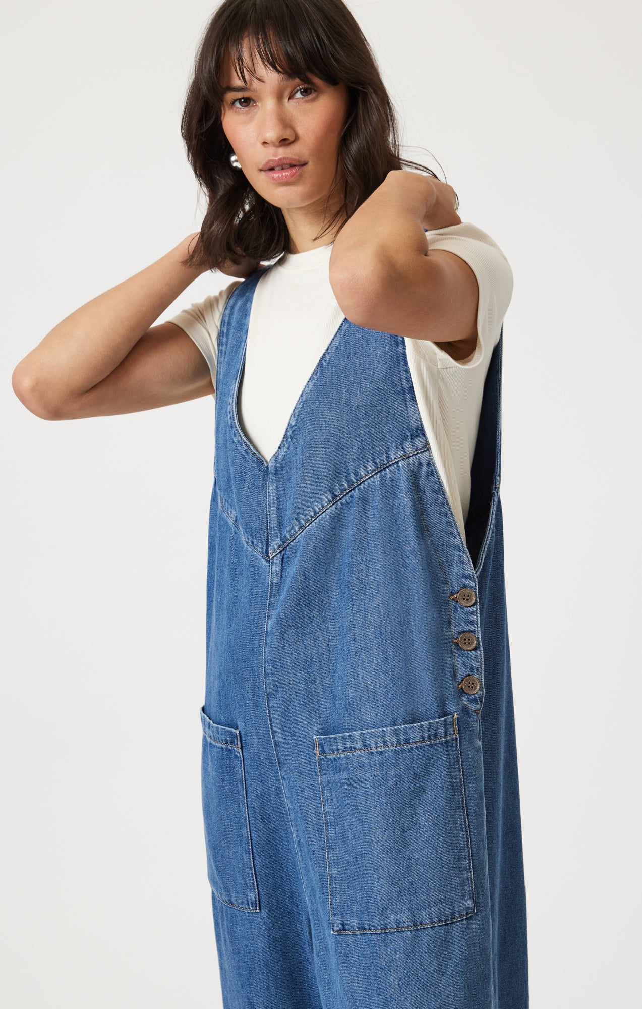 Mavi Women's Myra Romper In Mid Blue Well Blue – Mavi Jeans