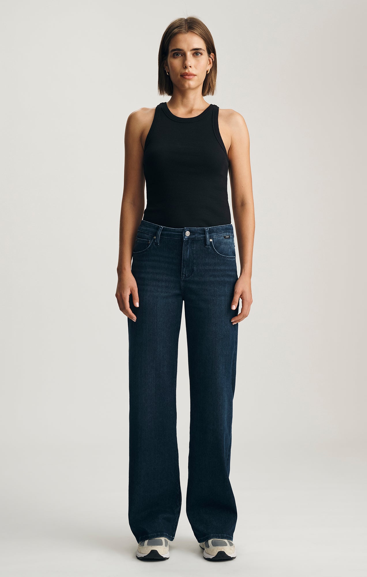 ナインハーフ　Blu-ray Mavi Women's Sabrina Wide Leg In Dark Blue Move – Mavi Jeans