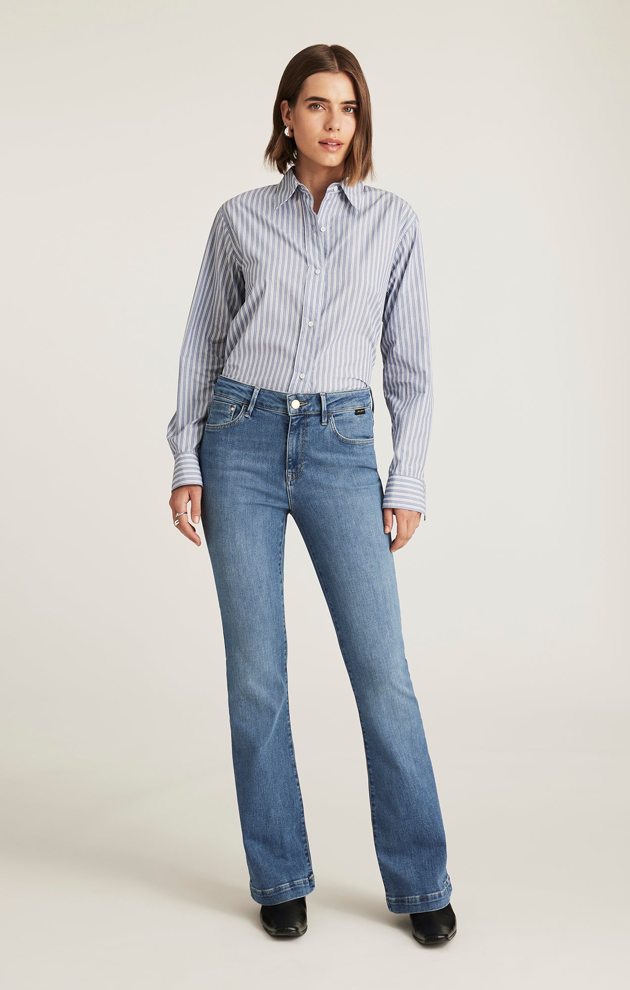 SYDNEY FLARE IN MID VINTAGE GOLD PREMIUM - Mavi Jeans