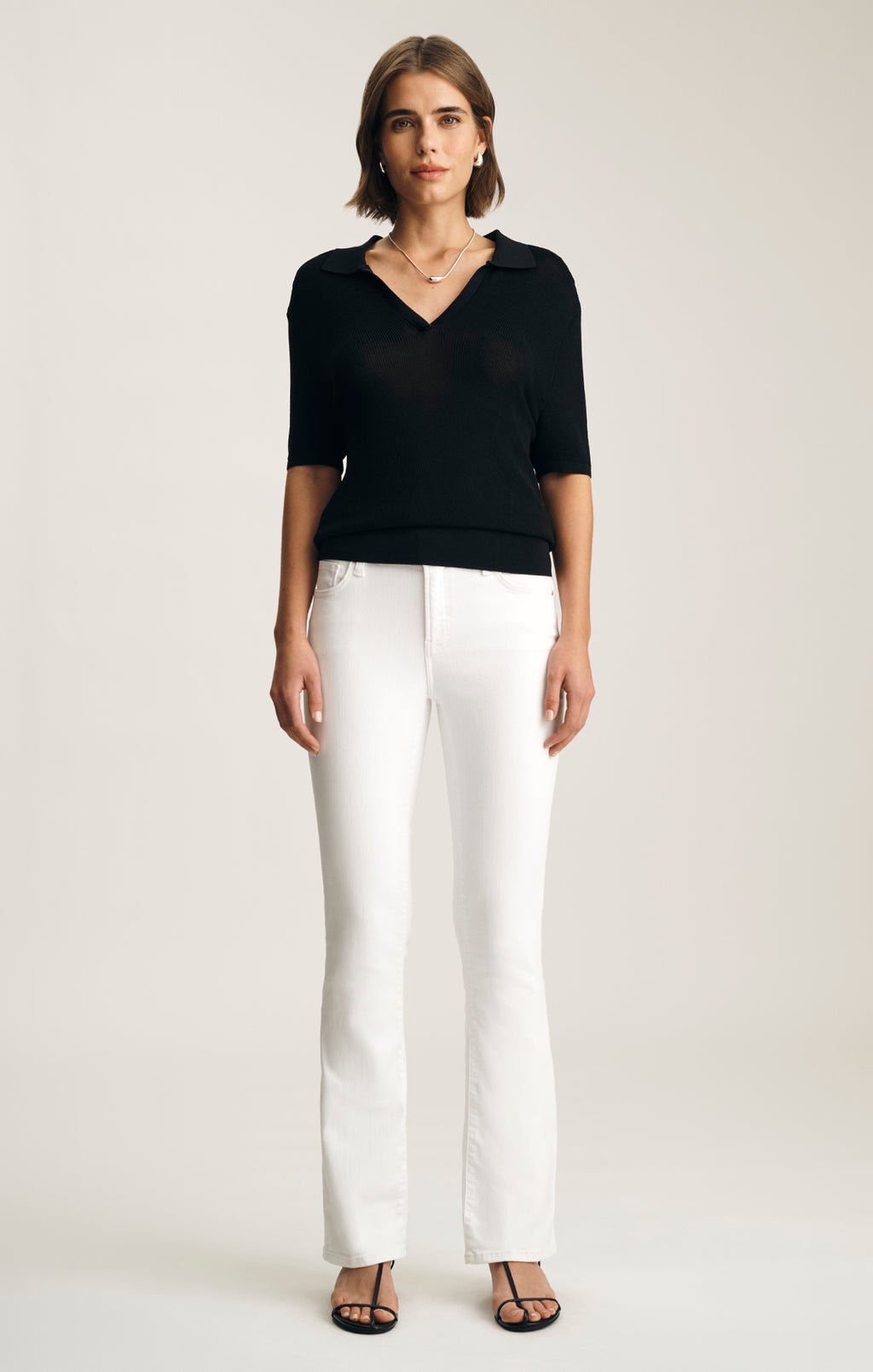 MOLLY BOOTCUT IN WHITE FLEX BLUE - Mavi Jeans