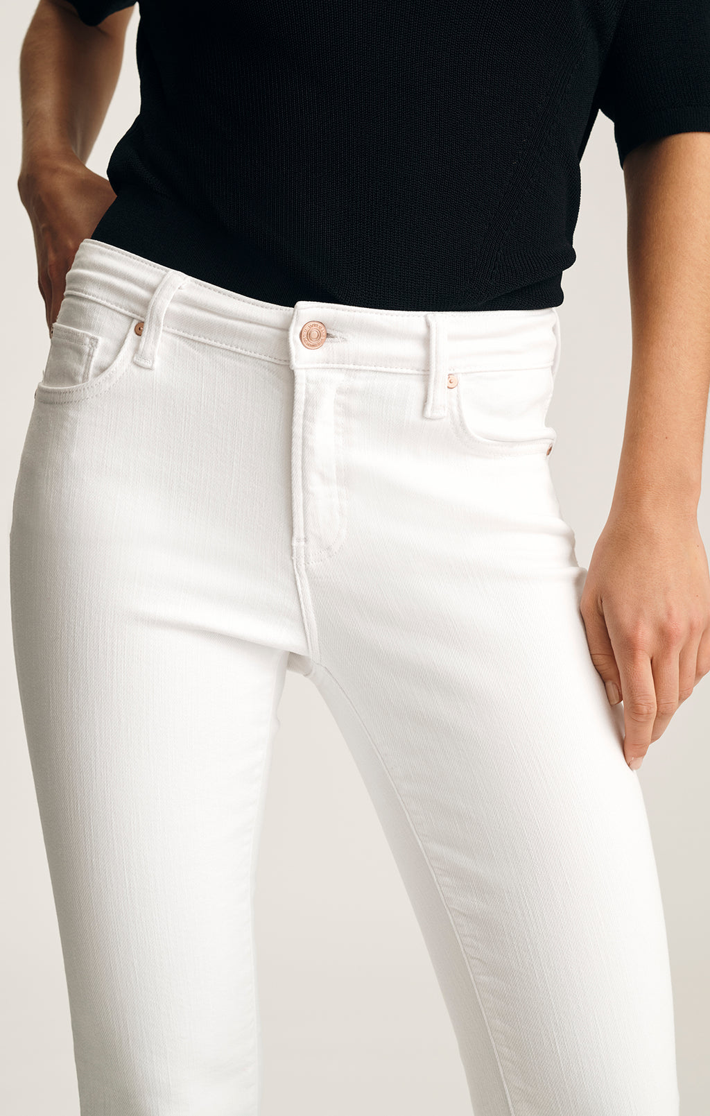 MOLLY BOOTCUT IN WHITE FLEX BLUE - Mavi Jeans