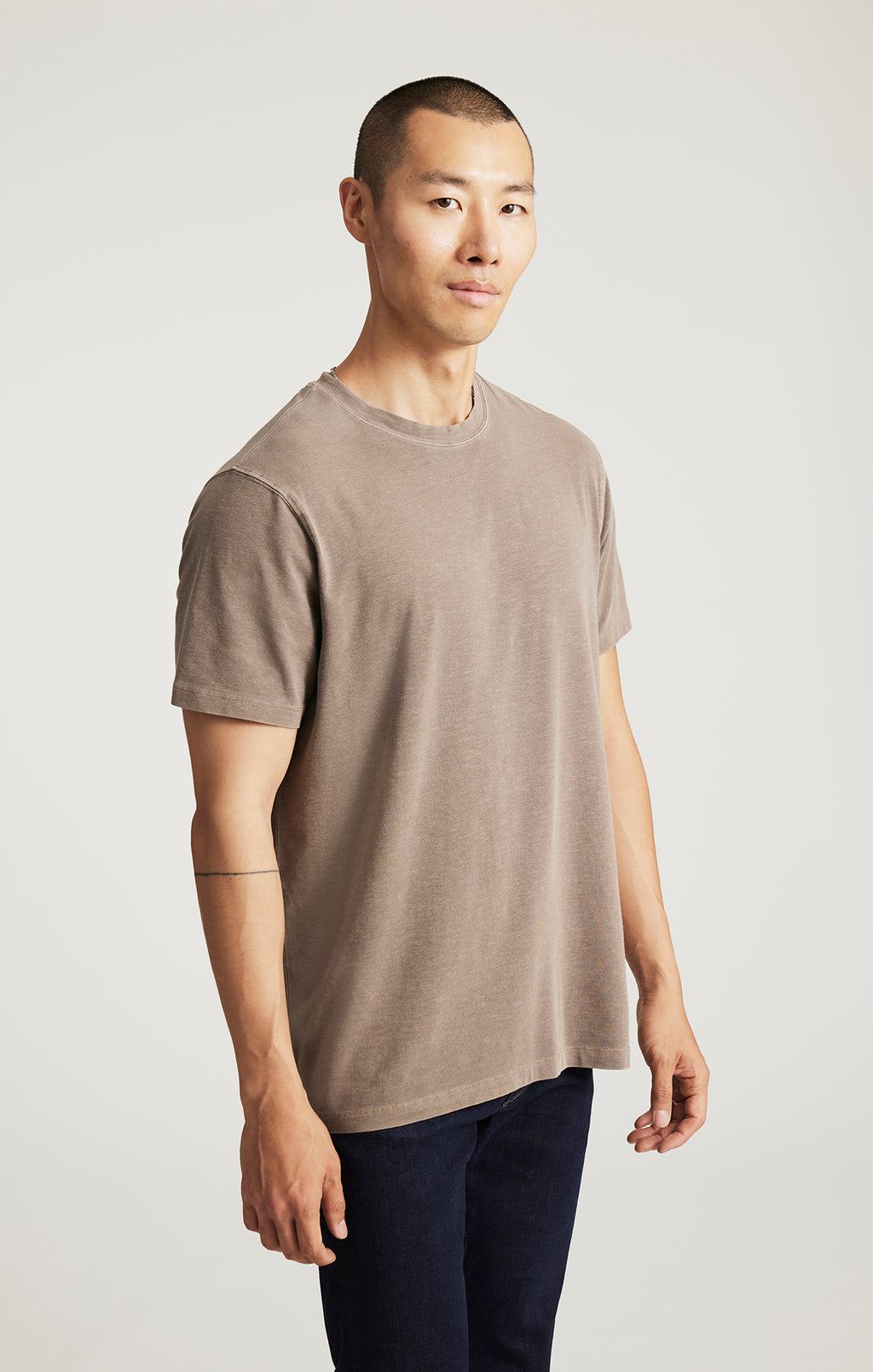 EDITION SHORT SLEEVE T-SHIRT IN SHITAKE - Mavi Jeans