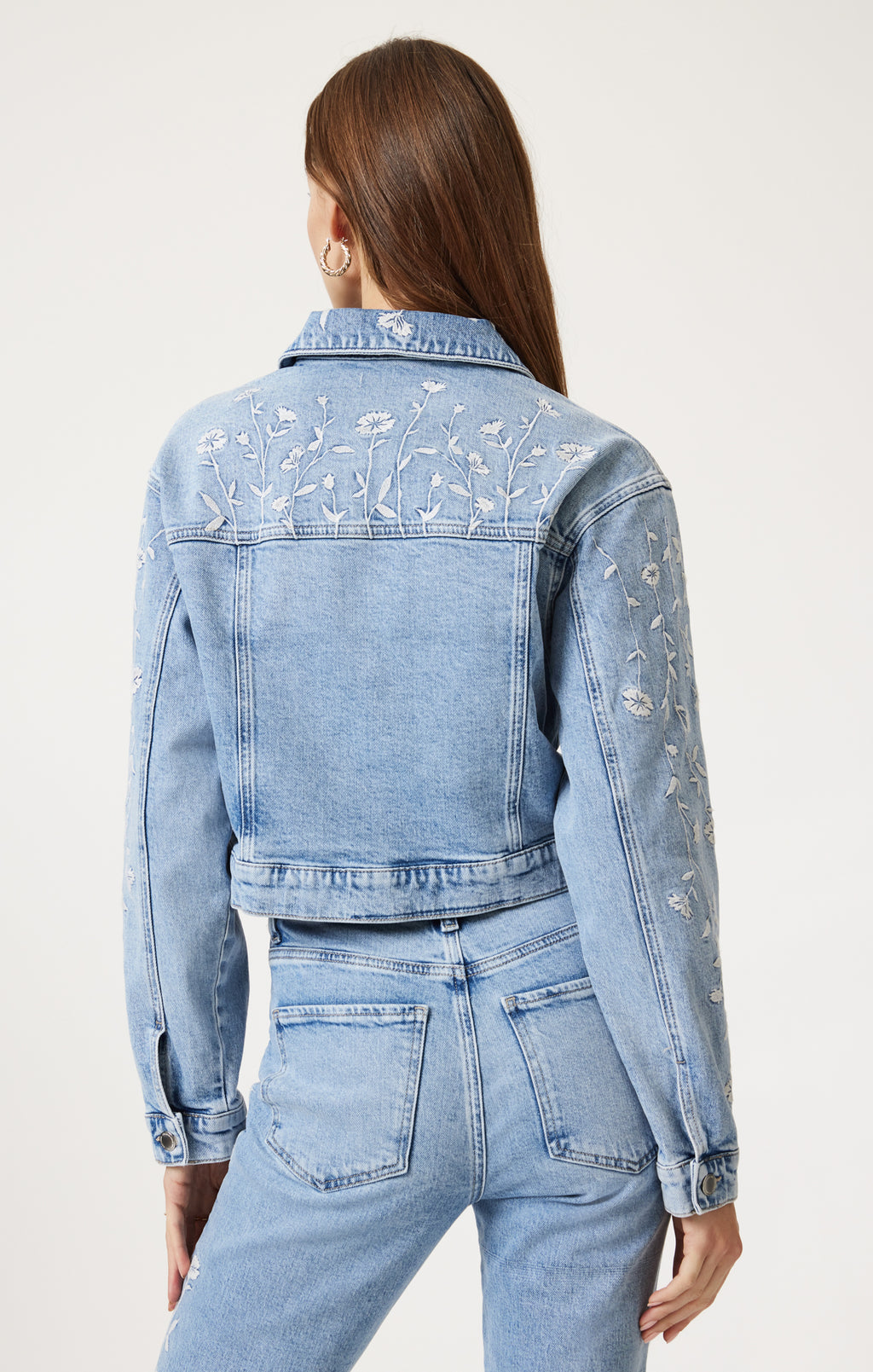 HARMONY DENIM JACKET IN LIGHT BLUE BLOOM DENIM - Mavi Jeans