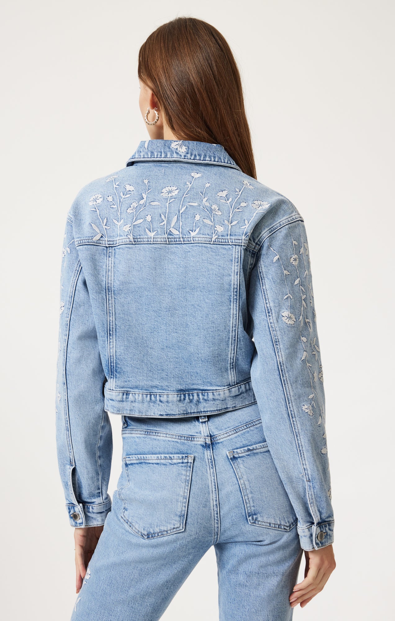 HARMONY DENIM JACKET IN LIGHT BLUE BLOOM DENIM - Mavi Jeans