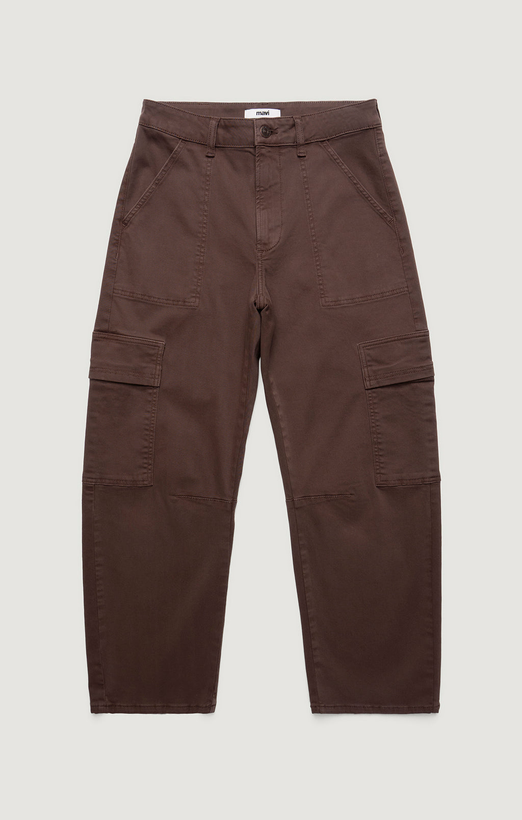 VINNIE BARREL CARGO IN BROWN CASUAL TWILL - Mavi Jeans