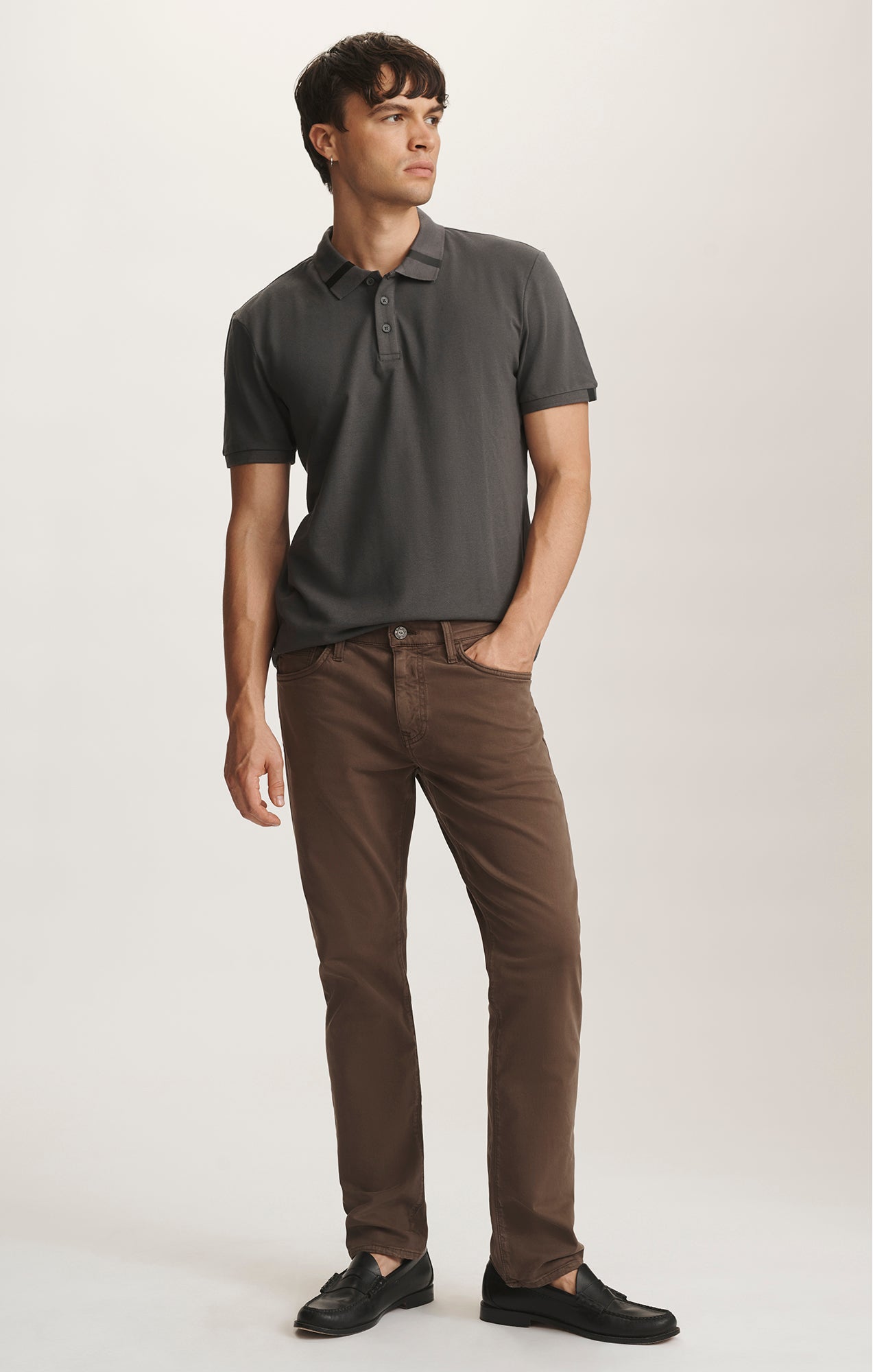 JAKE SLIM LEG IN SEAL TWILL - Mavi Jeans