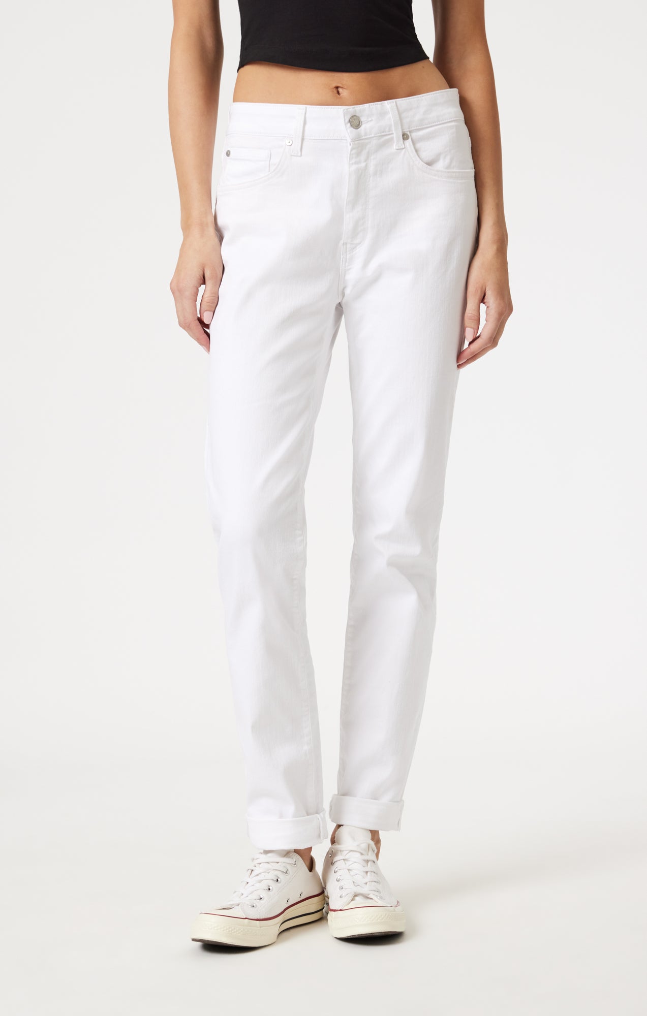 KATHLEEN SLIM BOYFRIEND IN WHITE FEATHER BLUE - Mavi Jeans