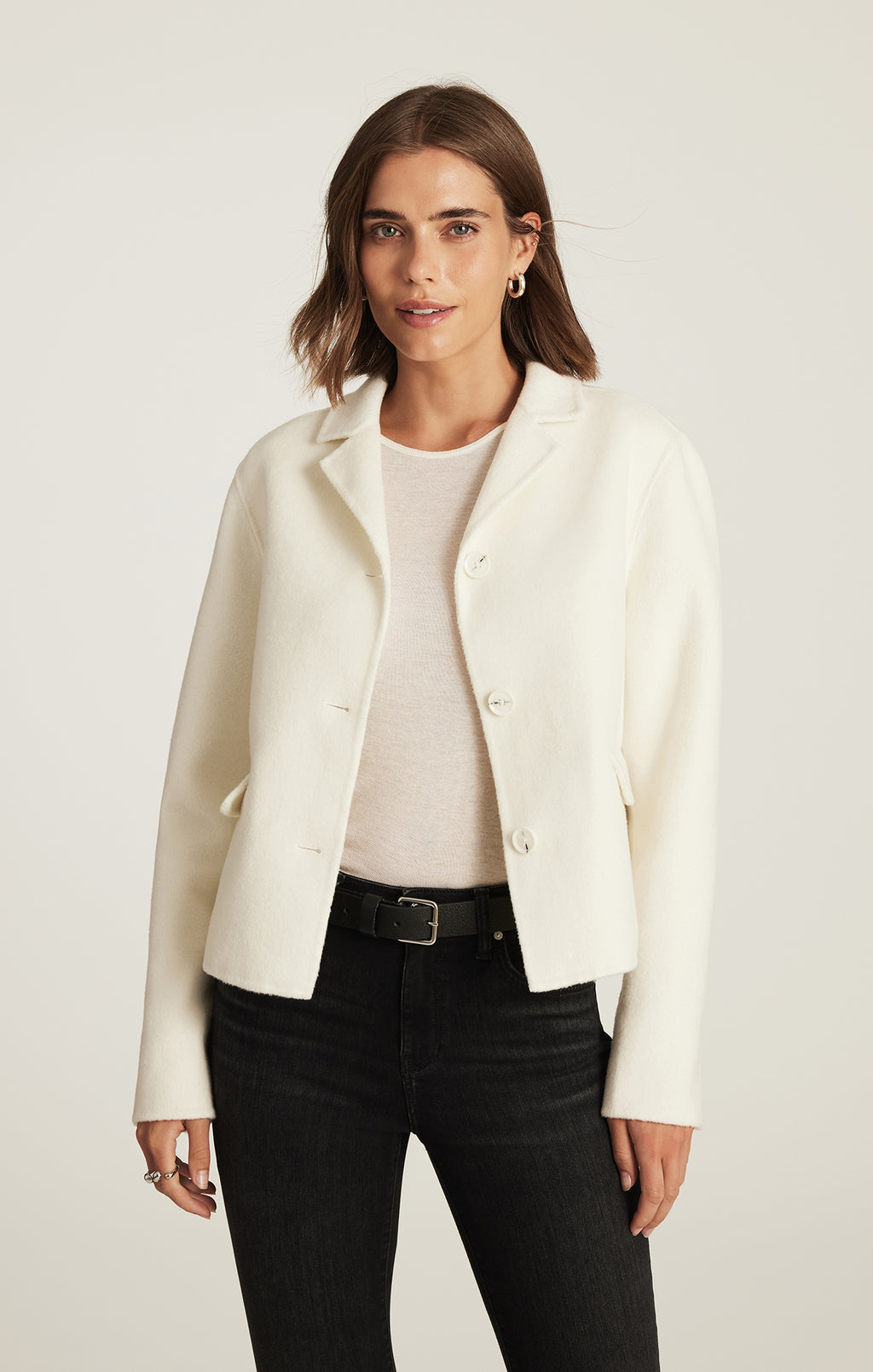 EDITION STRUCTURED JACKET IN COCONUT MILK - Mavi Jeans
