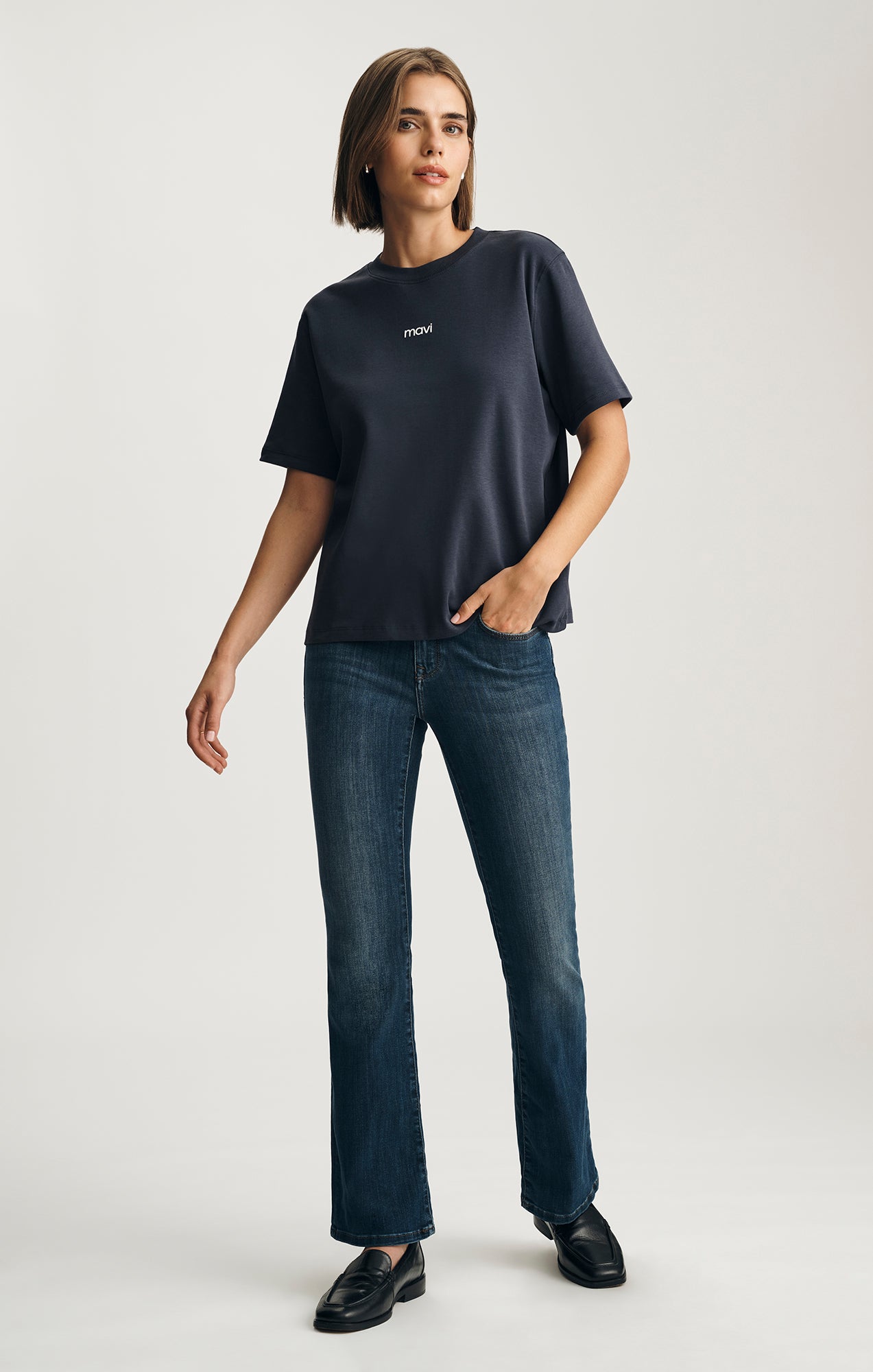 MAVI LOGO T-SHIRT IN PARISIAN NIGHT