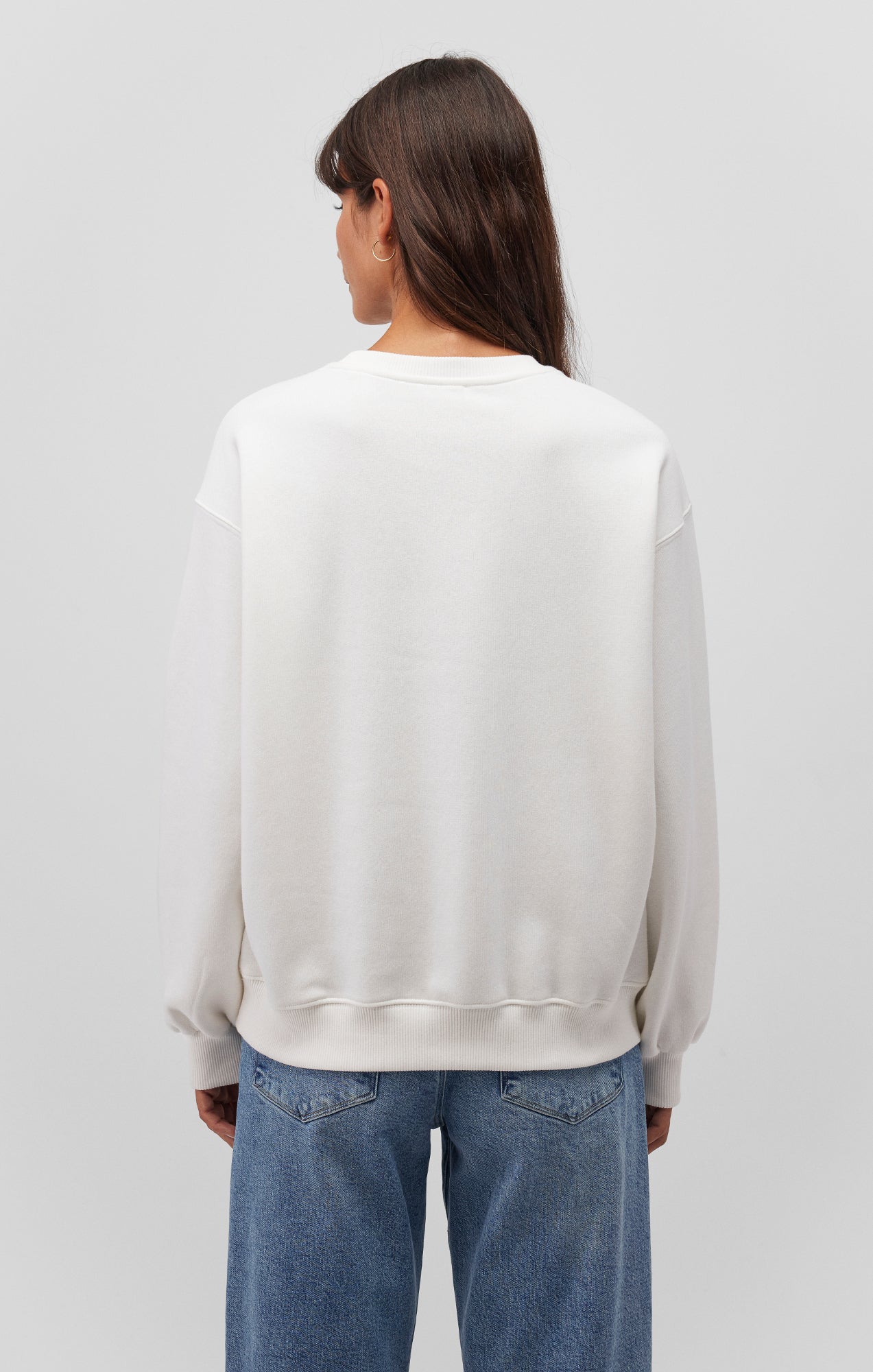 DROP SHOULDER SWEATSHIRT IN ANTIQUE WHITE - Mavi Jeans