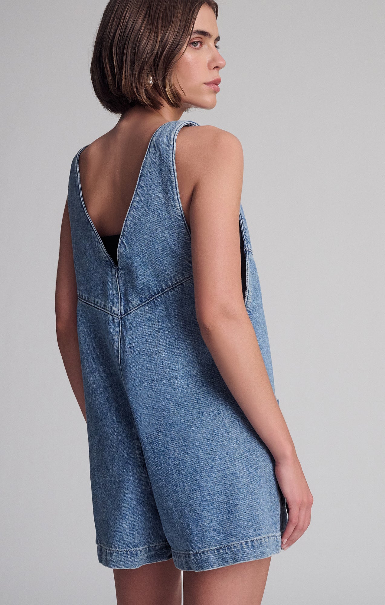 REVA ROMPER IN LIGHT SHADED WELL BLUE - Mavi Jeans