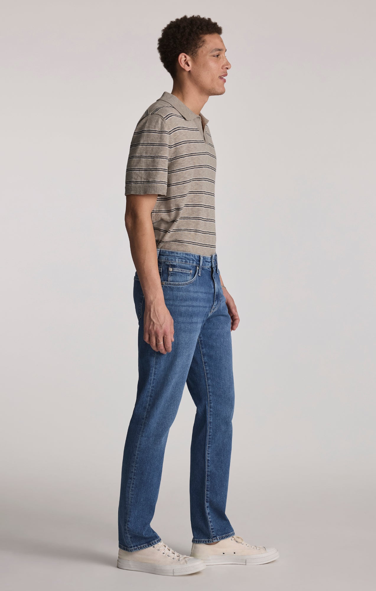 ZACH STRAIGHT LEG IN MID OCEAN BLUE - Mavi Jeans