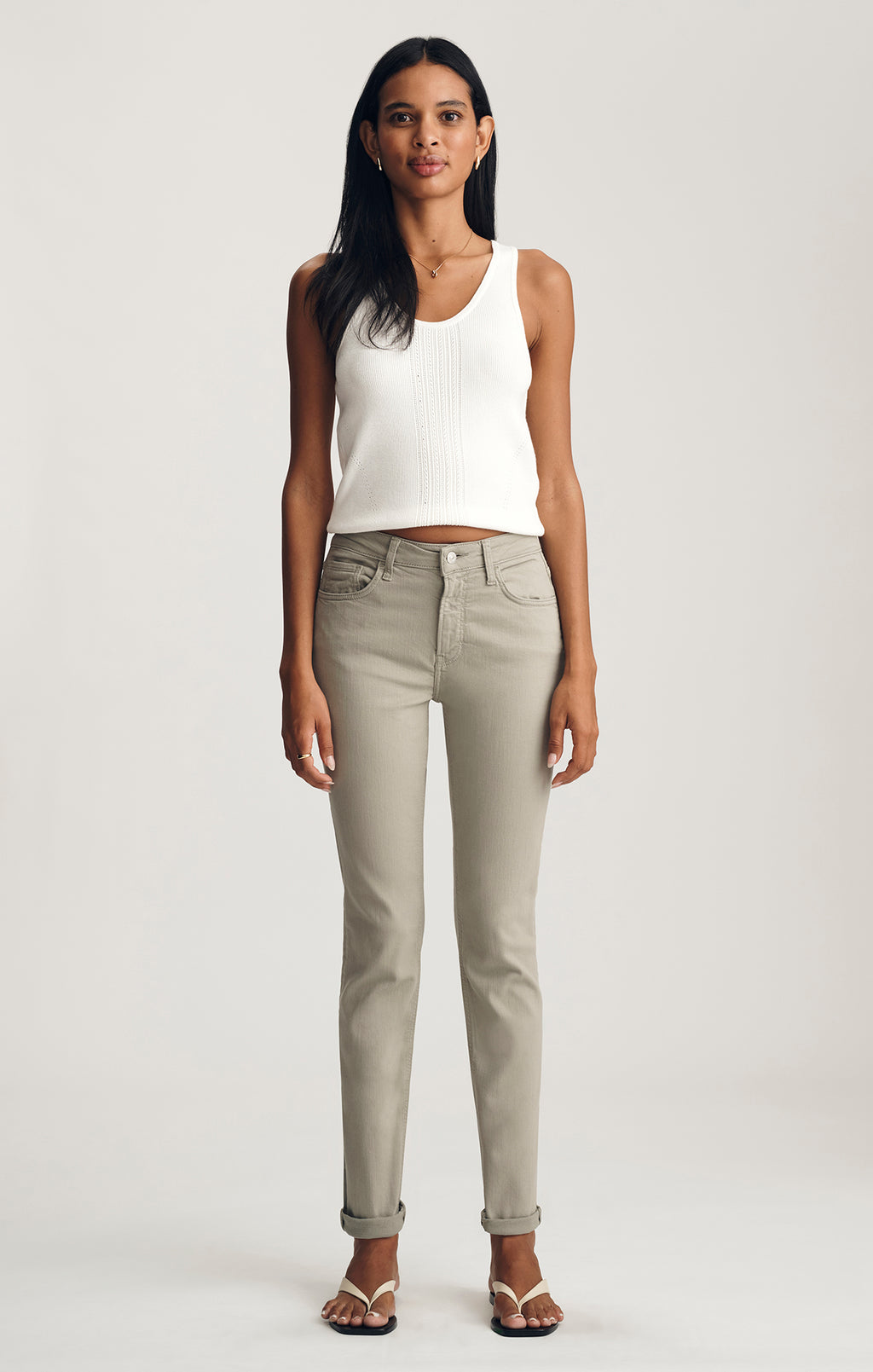 KATHLEEN SLIM BOYFRIEND IN DESERT SAGE FLEX BLUE - Mavi Jeans