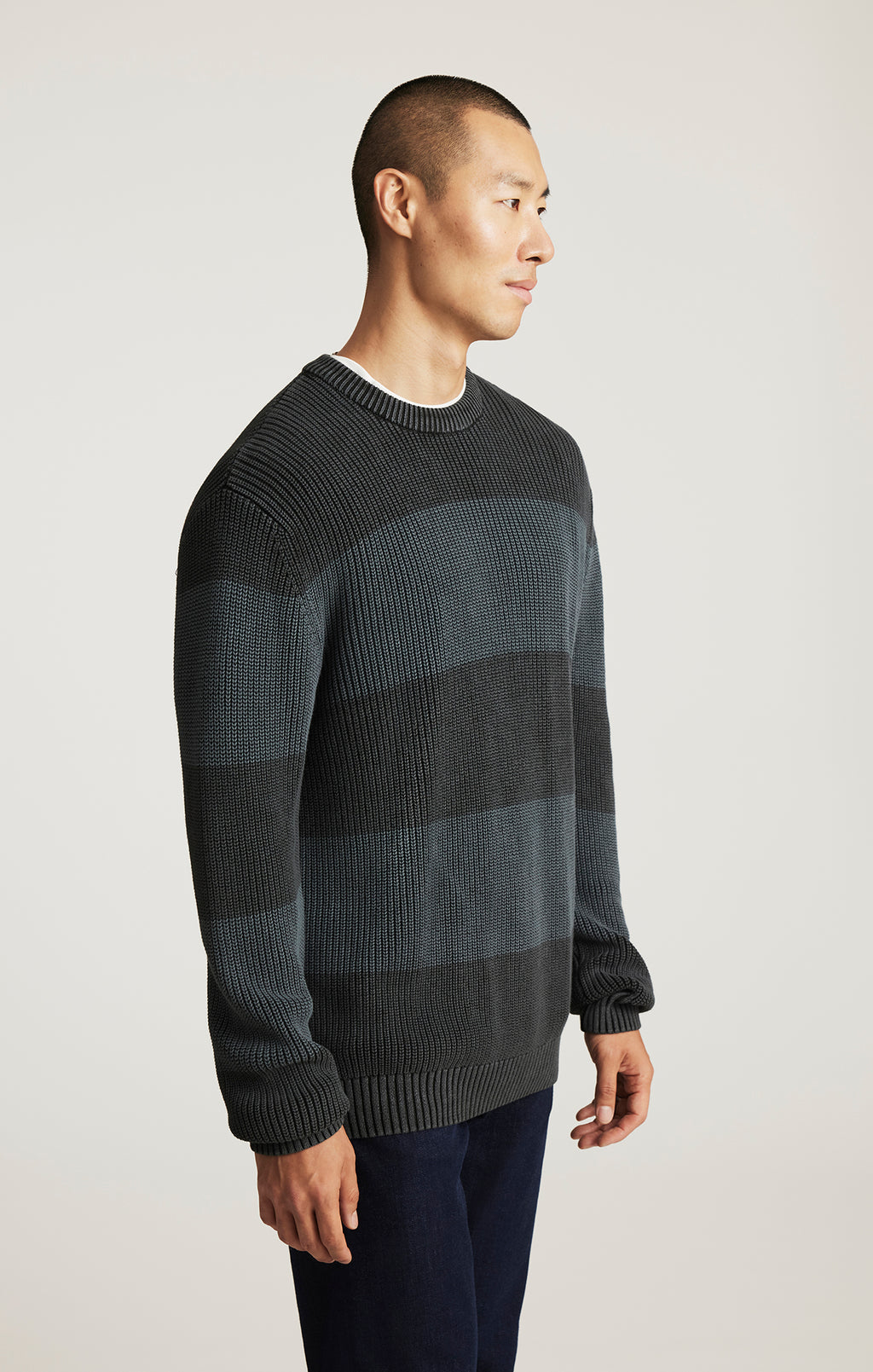 CREW NECK SWEATER IN RAVEN - Mavi Jeans