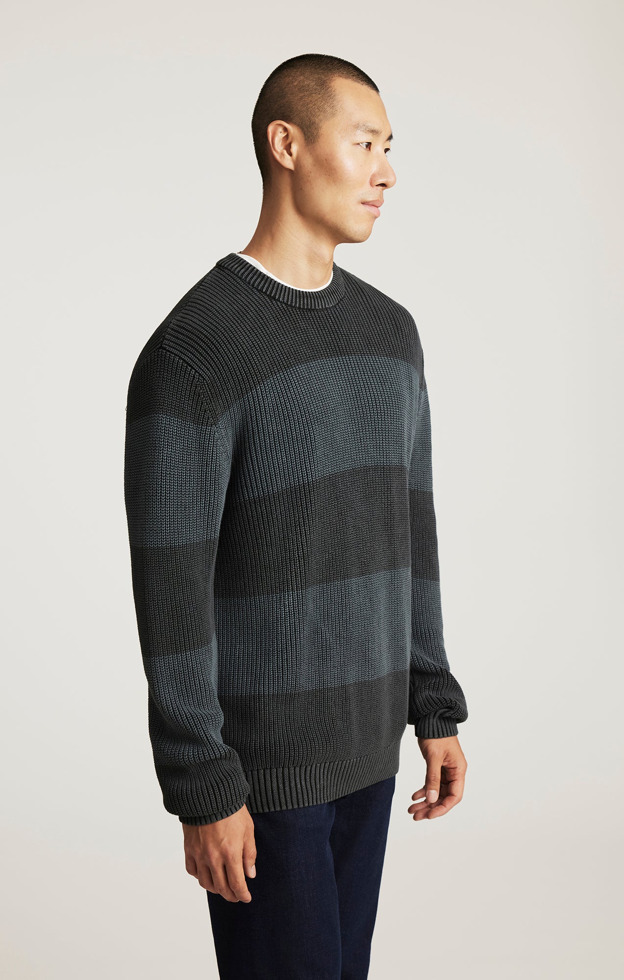 CREW NECK SWEATER IN RAVEN - Mavi Jeans