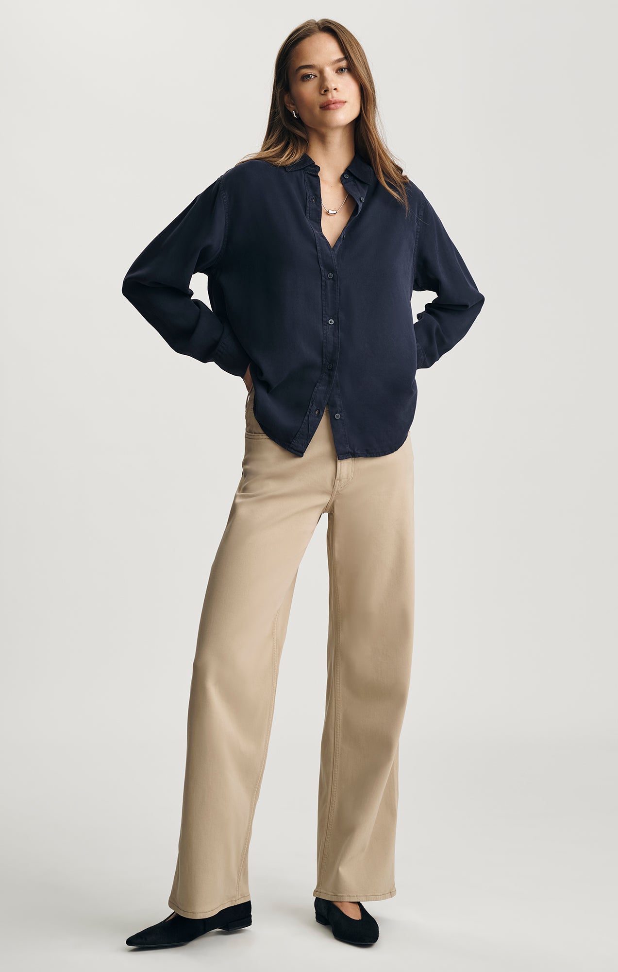 EDITION TENCEL™ BUTTON-UP SHIRT IN INKLING - Mavi Jeans