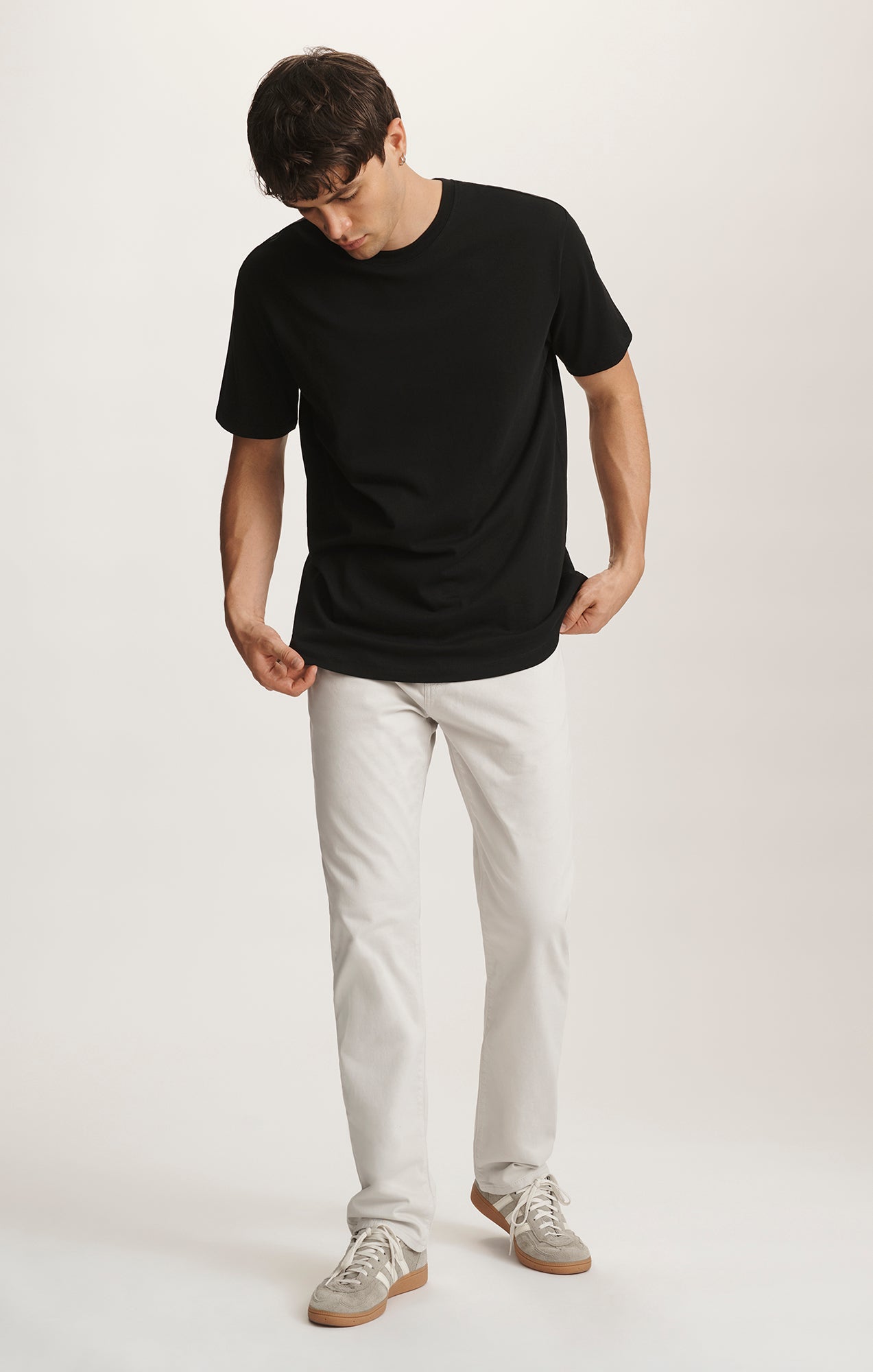 BASIC SHORT SLEEVE T-SHIRT IN BLACK - Mavi Jeans