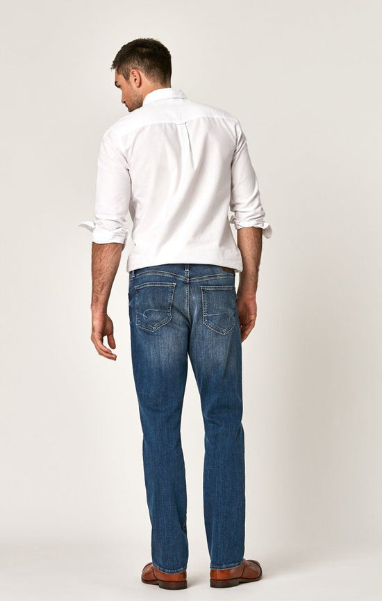 Mavi Jeans Matt Mid Rise Relaxed Straight In Deep Stanford Deep Stanford Mens Jeans