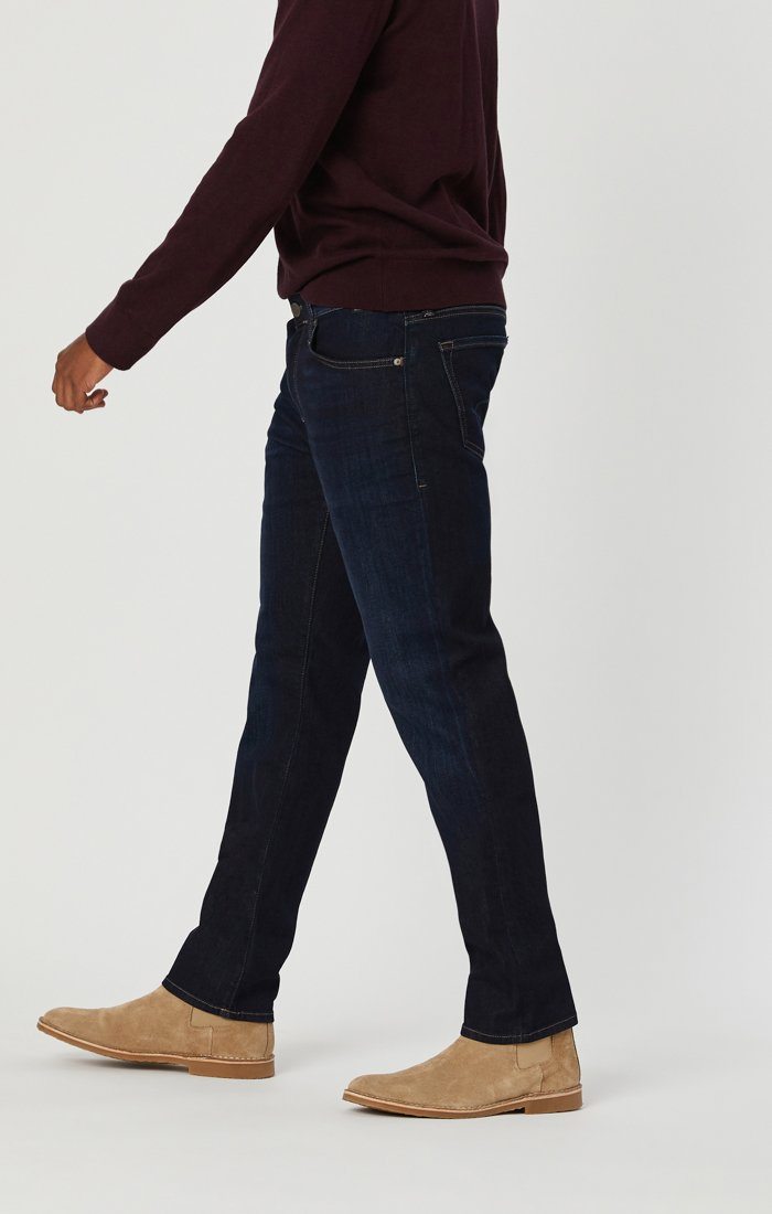 Mavi Men's Marcus Slim Straight Leg In Rinse Brushed Williamsburg