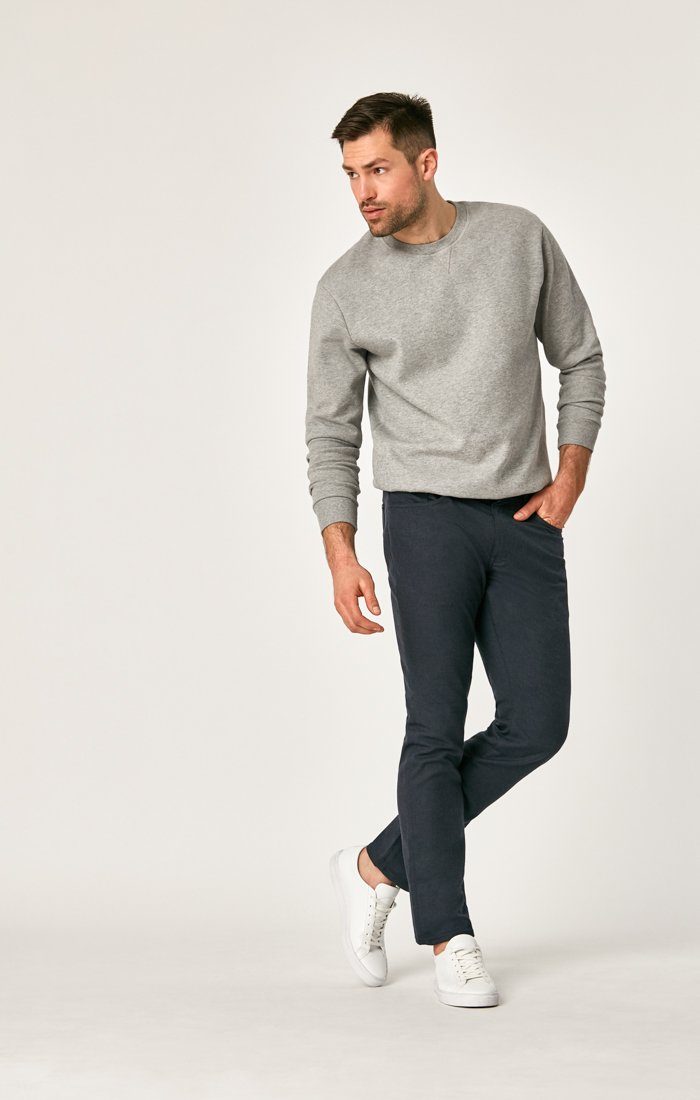 MARCUS SLIM STRAIGHT LEG IN NAVY FEATHER TWEED - Mavi Jeans