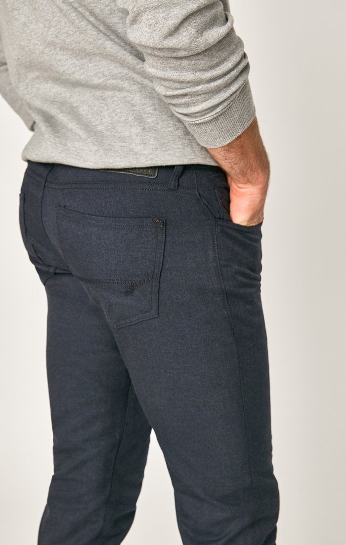 MARCUS SLIM STRAIGHT LEG IN NAVY FEATHER TWEED - Mavi Jeans